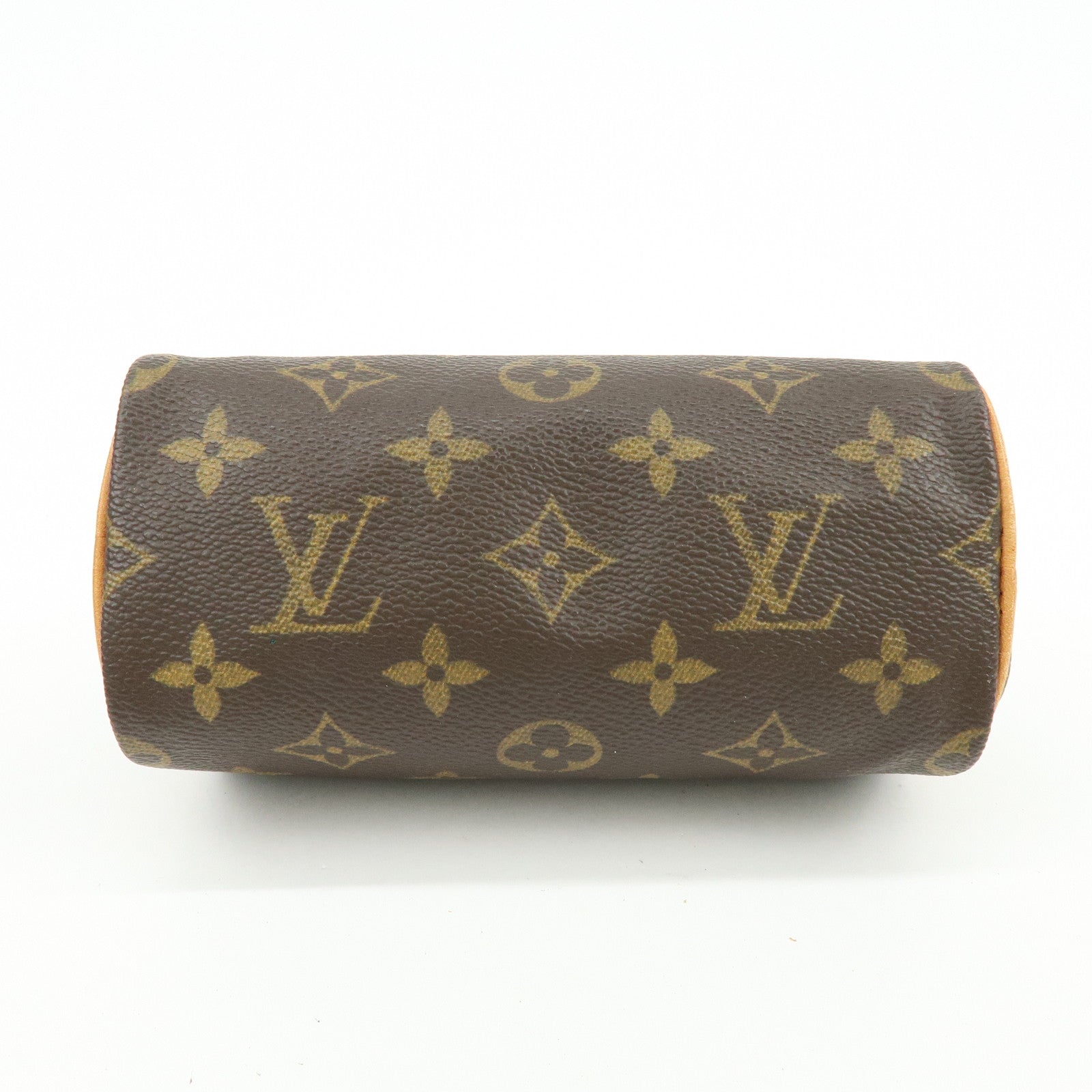 Louis Vuitton Monogram Mini Speedy Hand Bag Brown M41534