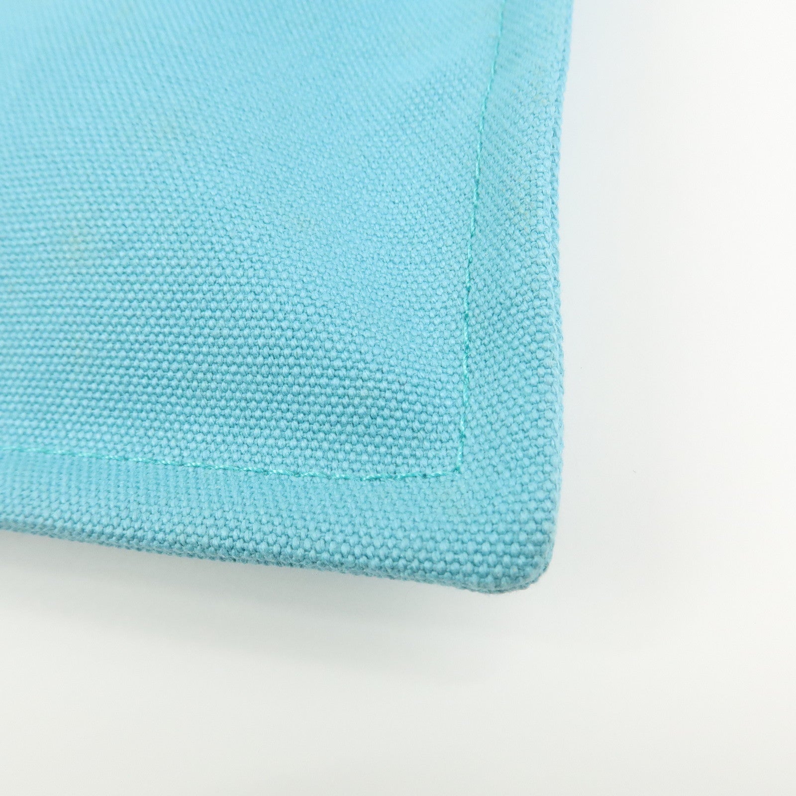 HERMES Bain Yachting Pouch GM Canvas Cosmetic Pouch Blue