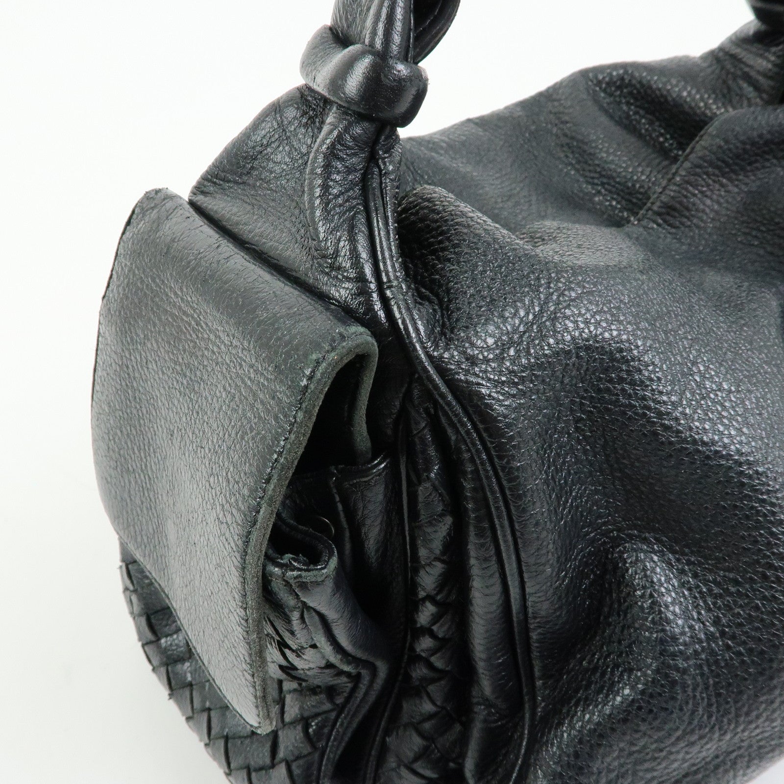 BOTTEGA VENETA Cocker intrecciato Leather Shoulder Bag 144413