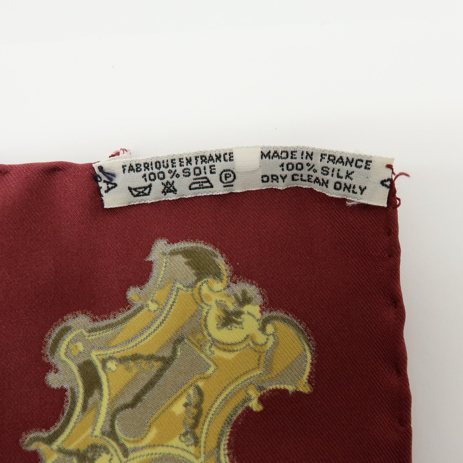 HERMES Carre 90 Set of 2 Silk 100% Scarf Black Gold Bordeaux