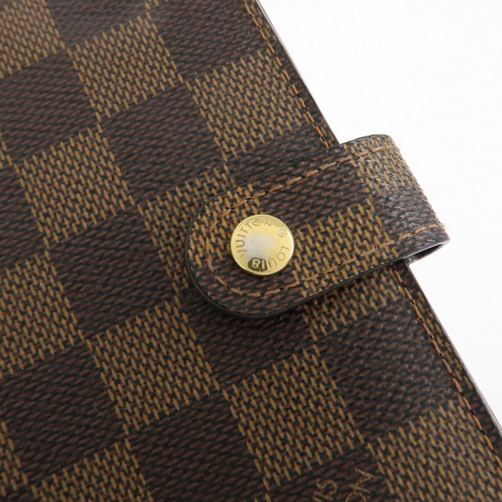 Louis Vuitton Damier Agenda PM Planner Cover Brown R20700