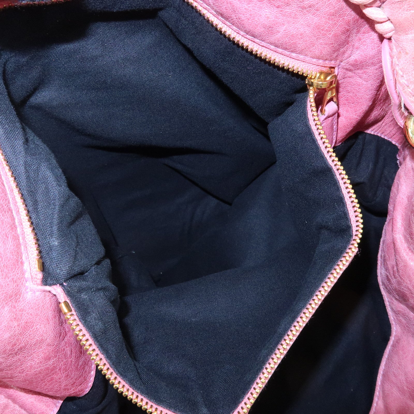 BALENCIAGA Giant 21 Bucket Bag Leather Shoulder Bag Pink 192913