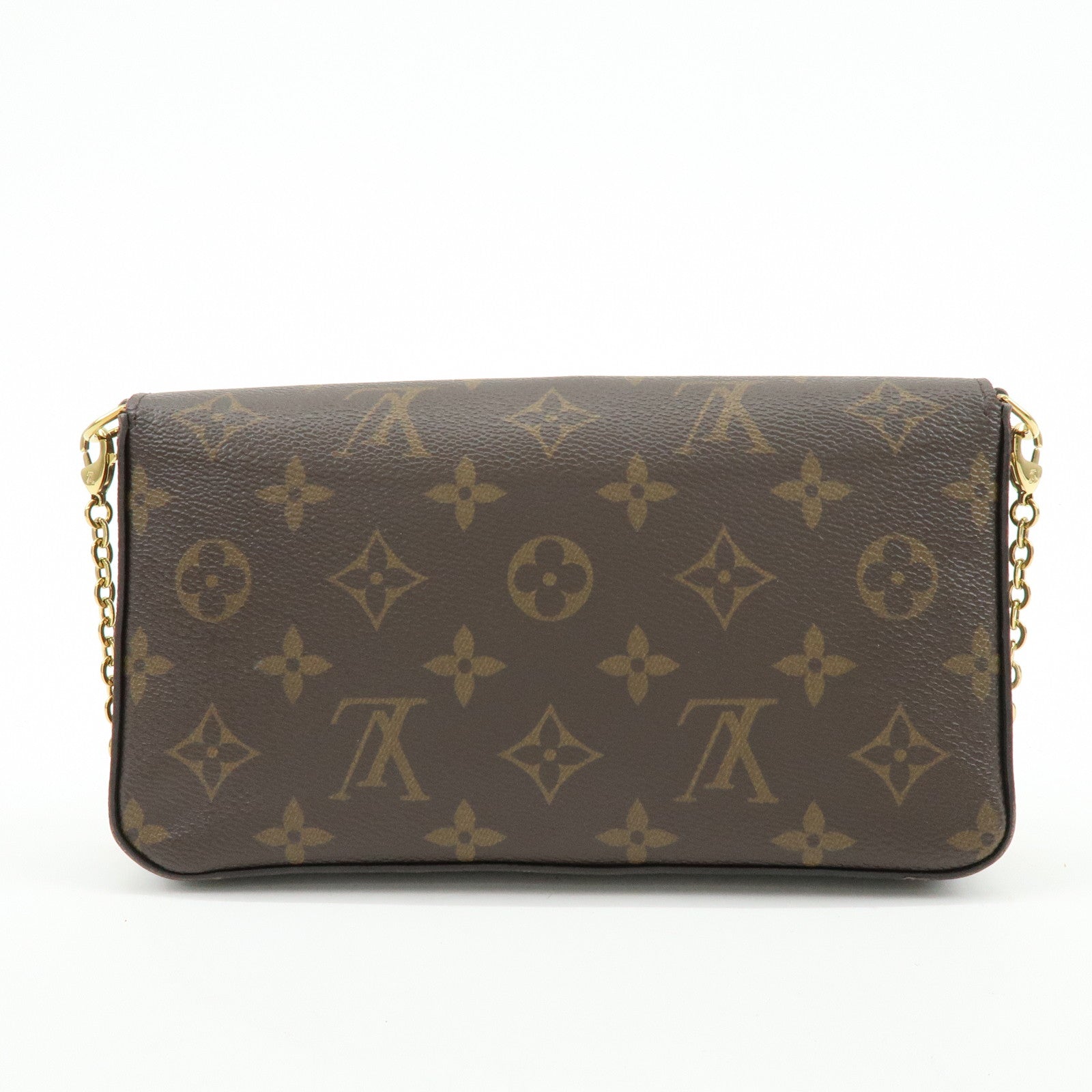 Louis Vuitton Monogram Pochette Felicie Shoulder Bag Brown M61276