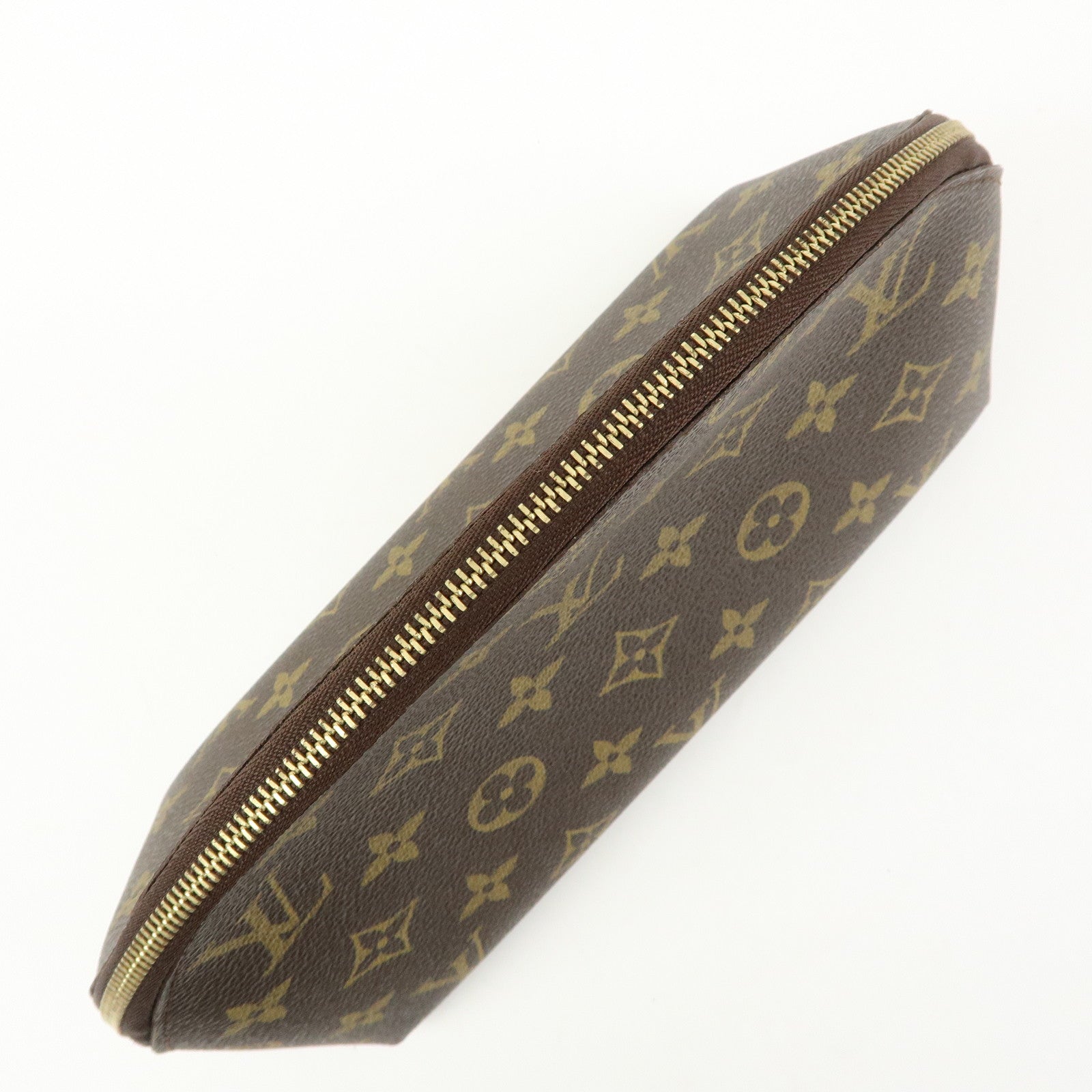 Louis Vuitton Monogram Trousse Demi Ronde Pouch Makeup Bag M47520