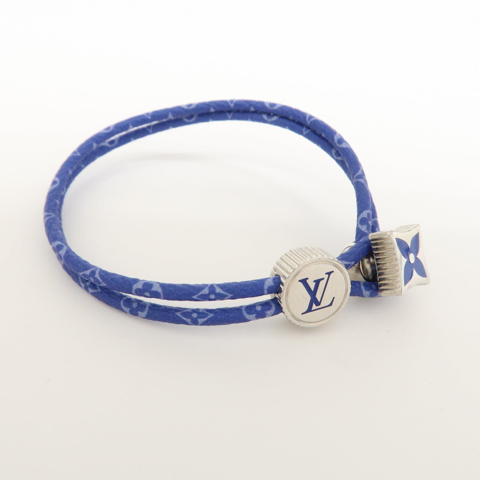 Louis Vuitton Monogram Canvas Catch It Bracelet Blue M106