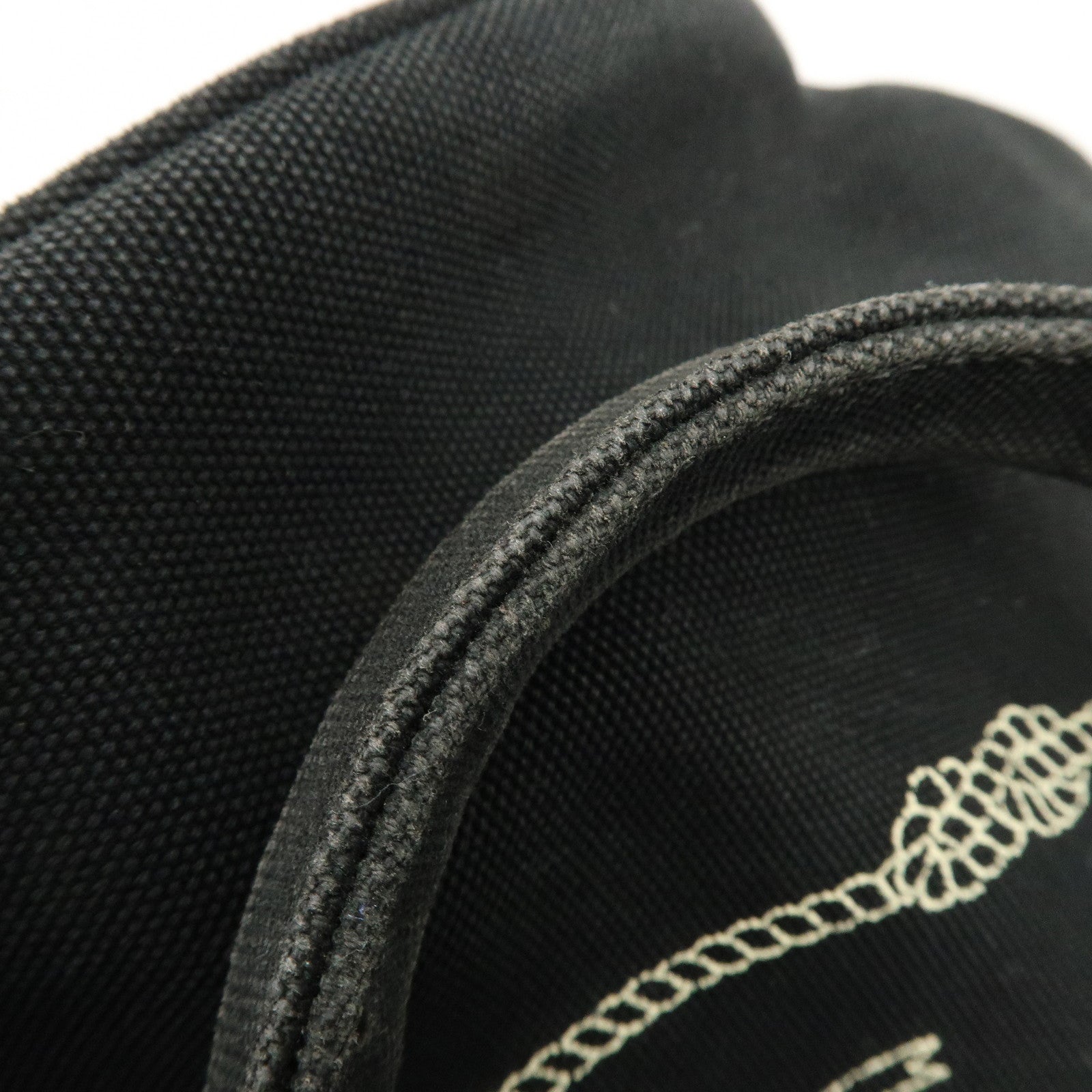 PRADA Triangle Logo Canapa Canvas 2Way Bag Tote Bag Black 1BG186
