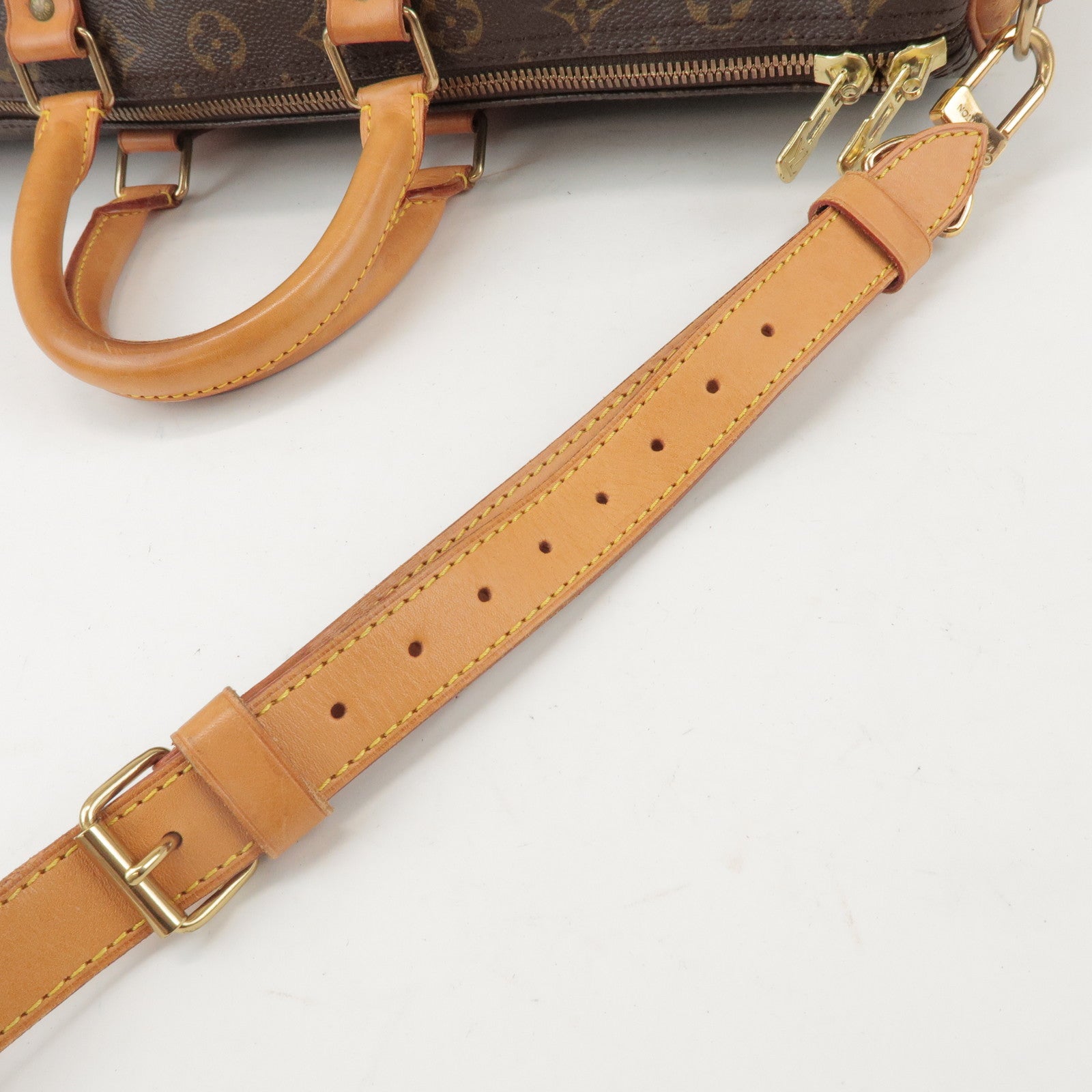 Louis Vuitton Monogram Keep All Bandouliere 45 Boston Bag M41418