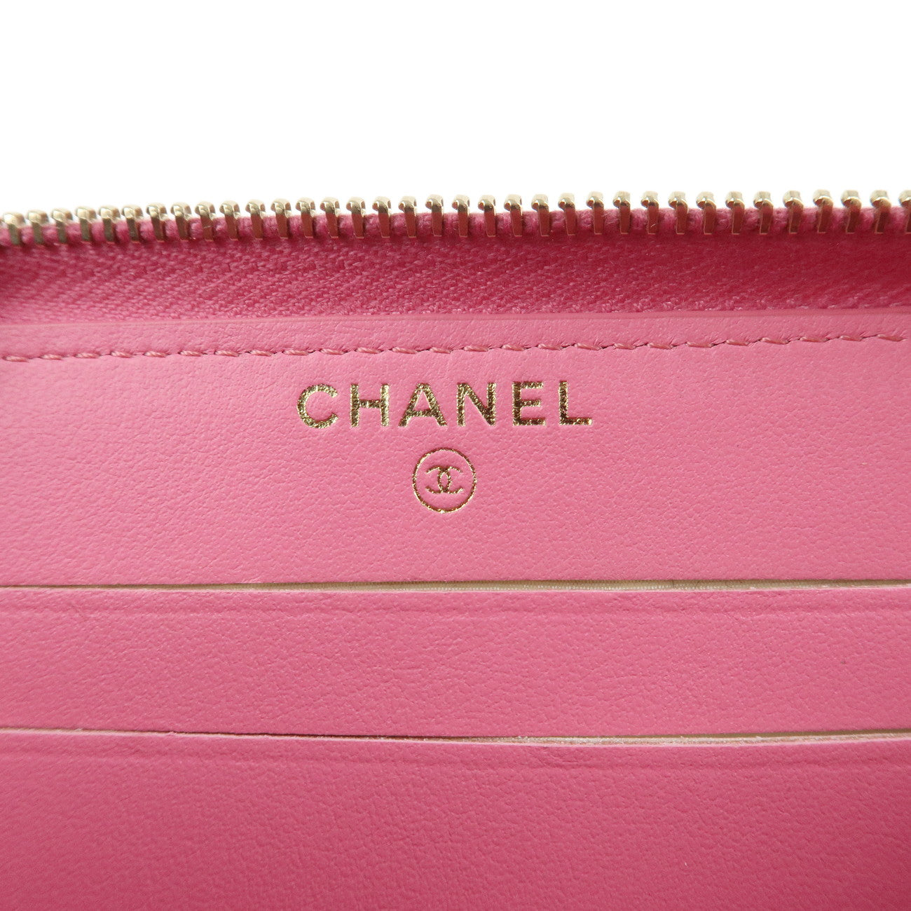 CHANEL Matelasse Caviarskin Small Wallet Pink A80481
