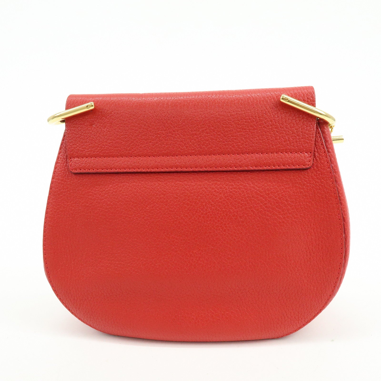 Chloe Drew Leather Chain Shoulder Bag Crossbody Bag Red