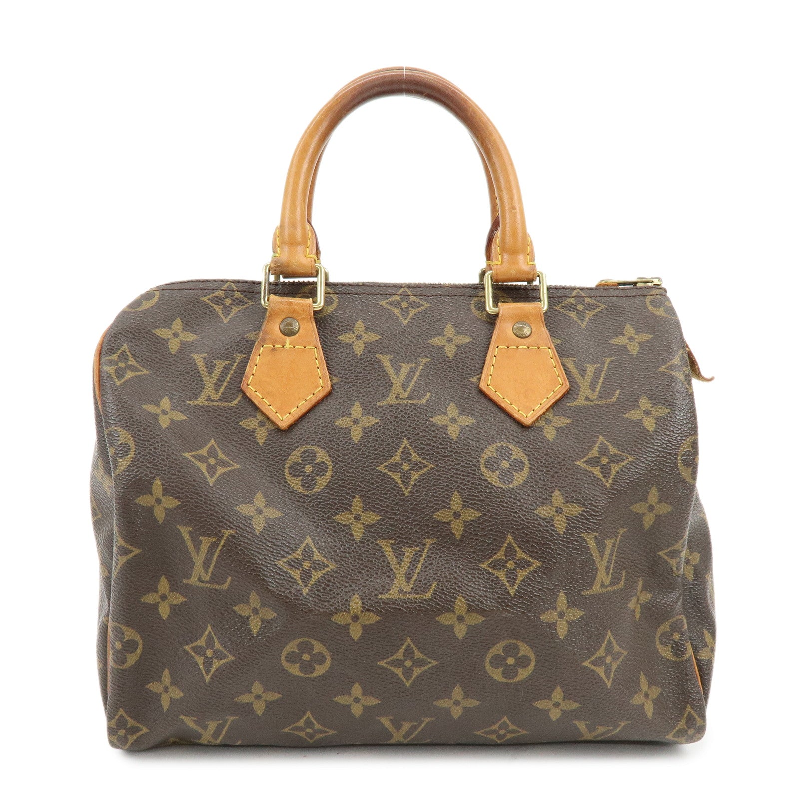 Louis Vuitton Monogram Speedy 25 Boston Bag Hand Bag Brown M41528