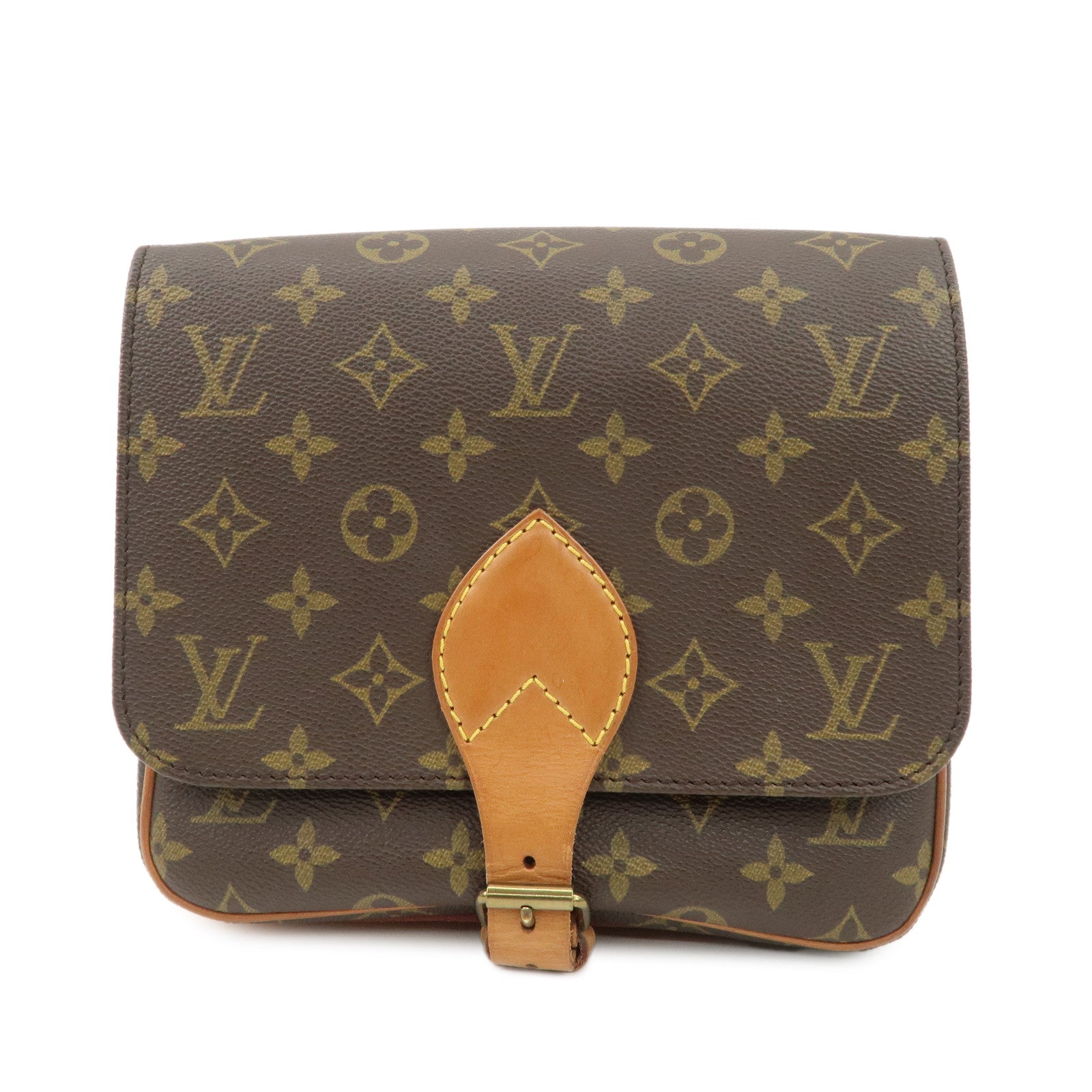 Louis Vuitton Monogram Cartouchiere MM Shoulder Bag M51253