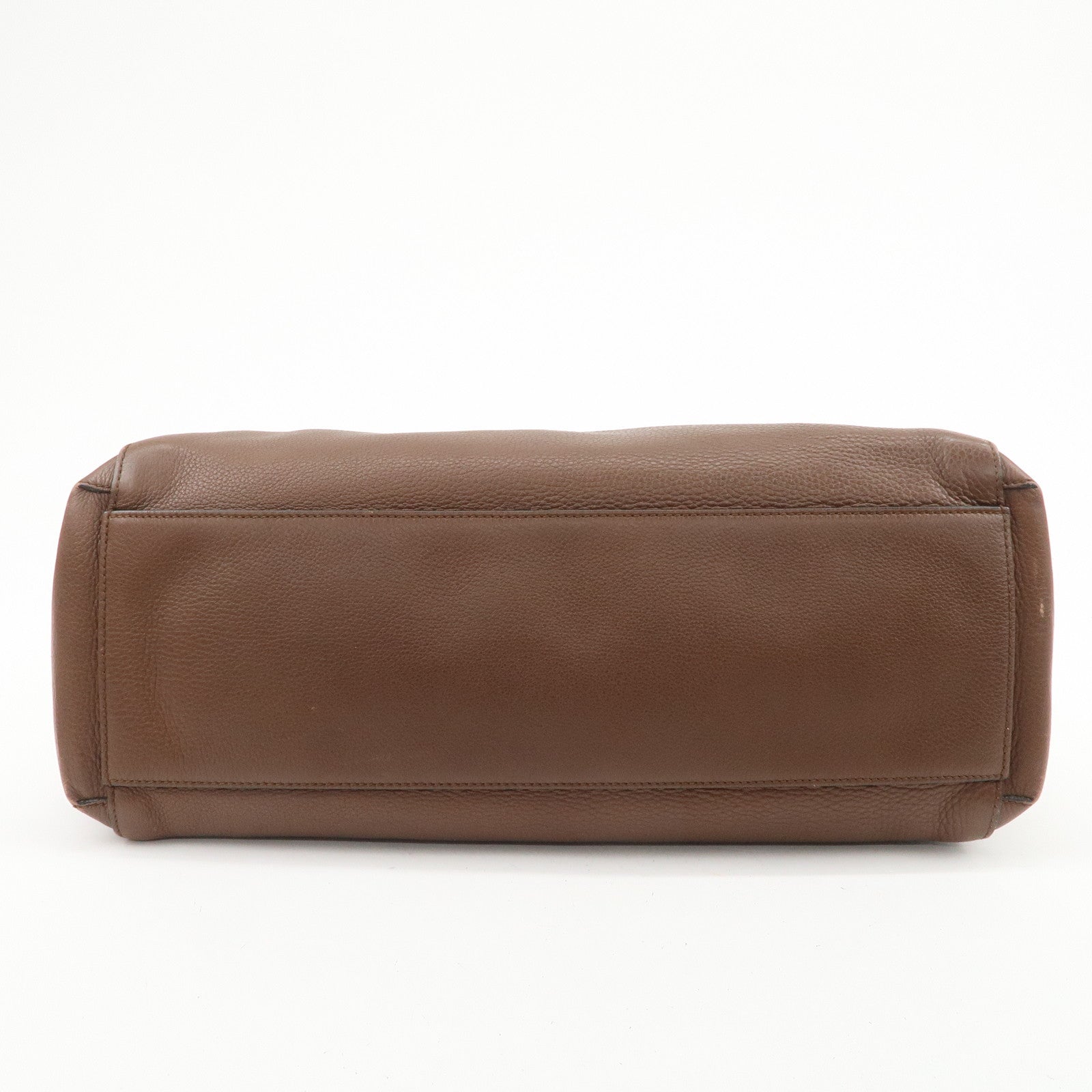 GUCCI Swing Leather Tote Bag Hand Bag Shoulder Bag Brown 354476