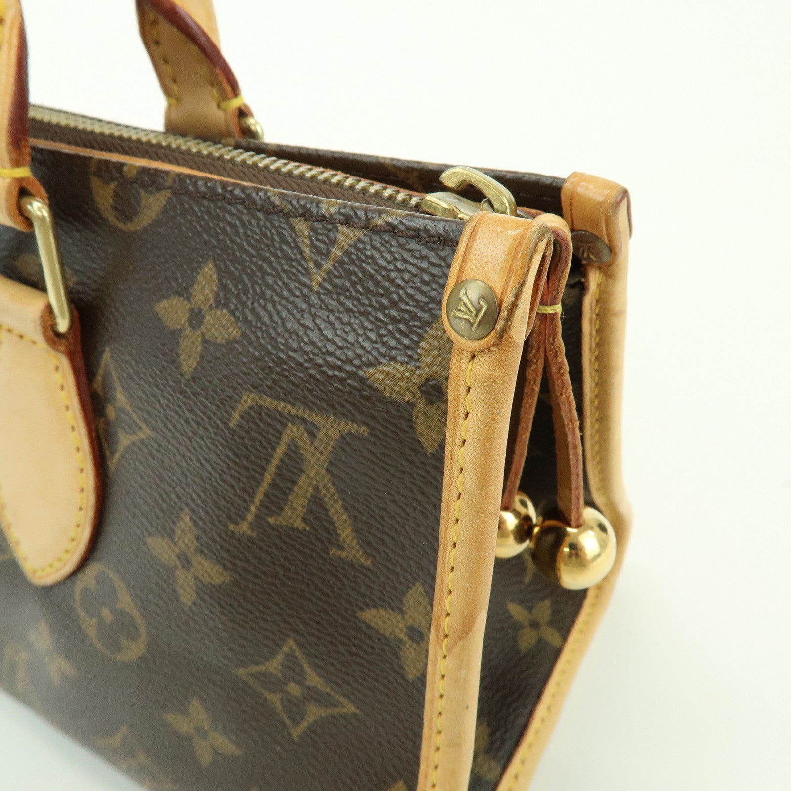 Louis Vuitton Monogram Popincourt Hand Bag Brown M40009