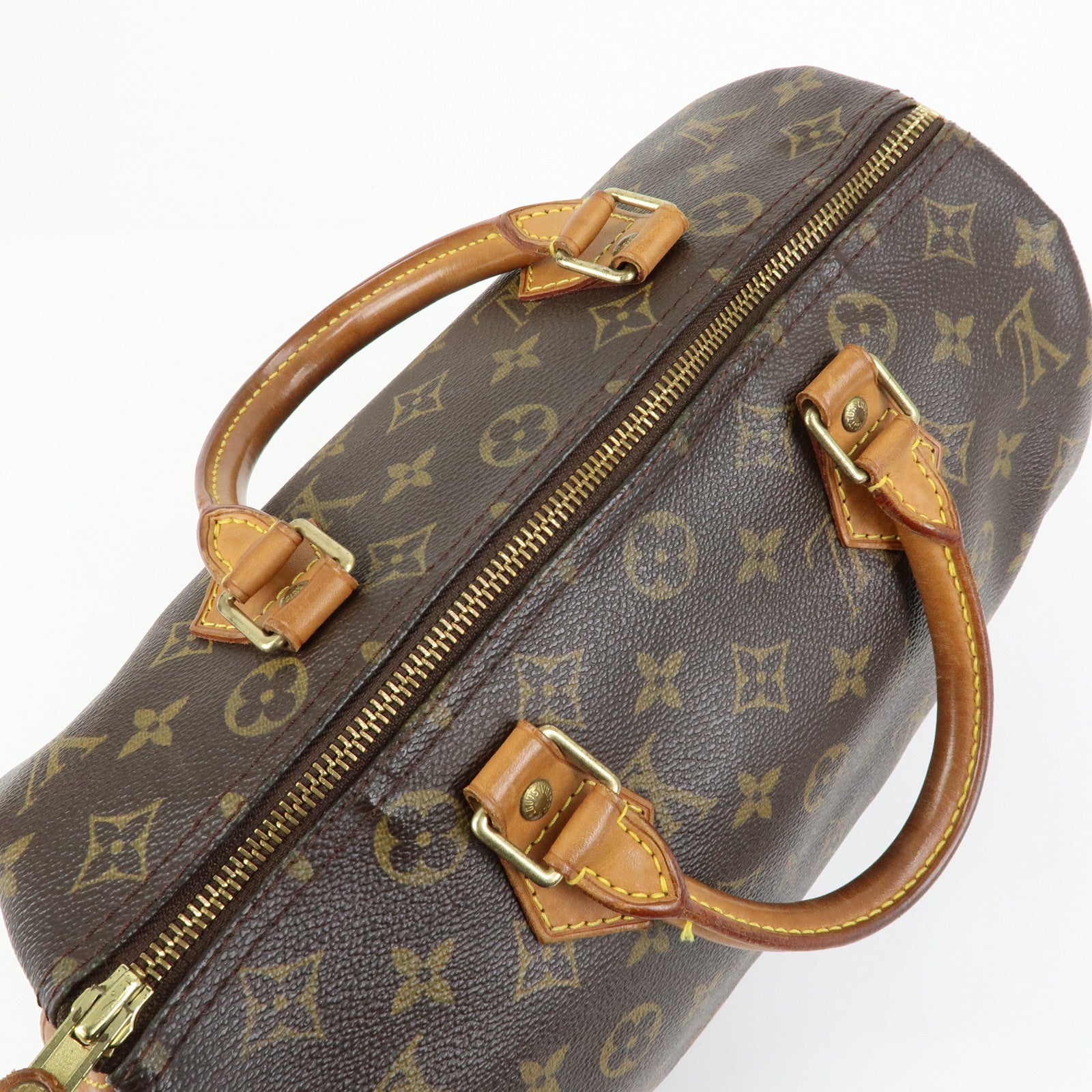 Louis Vuitton Monogram Speedy 30 Boston Bag Hand Bag Brown M41526