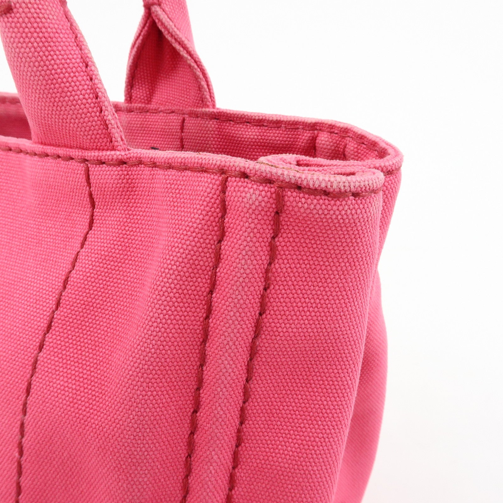 PRADA Canapa Mini Canvas 2Way Bag Hand Bag Shoulder Bag Pink 1BG439