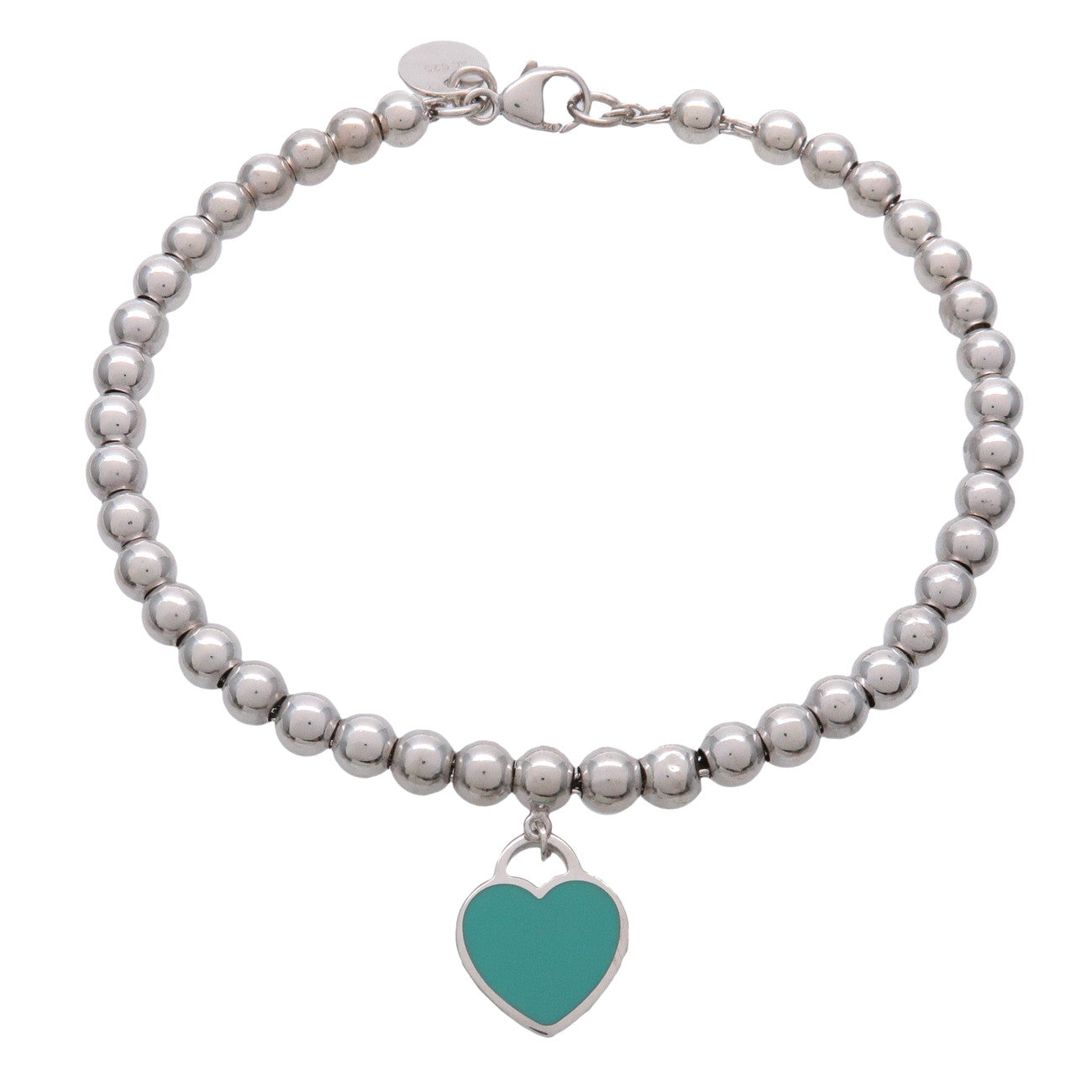 Tiffany & Co Return to Tiffany Mini Heart Tag Beads Bracelet SV925