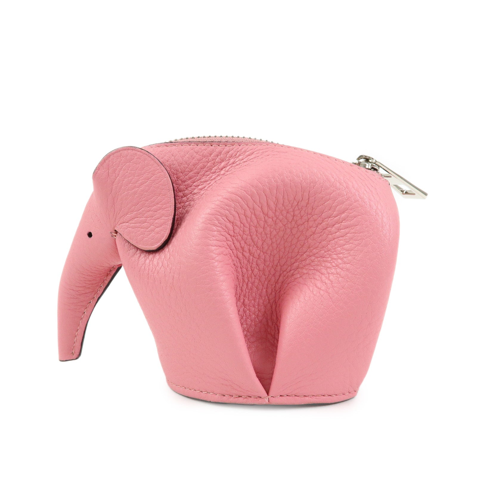 LOEWE Calf Leather Elephant Coin Case Coin Purse Coin Bag Pink