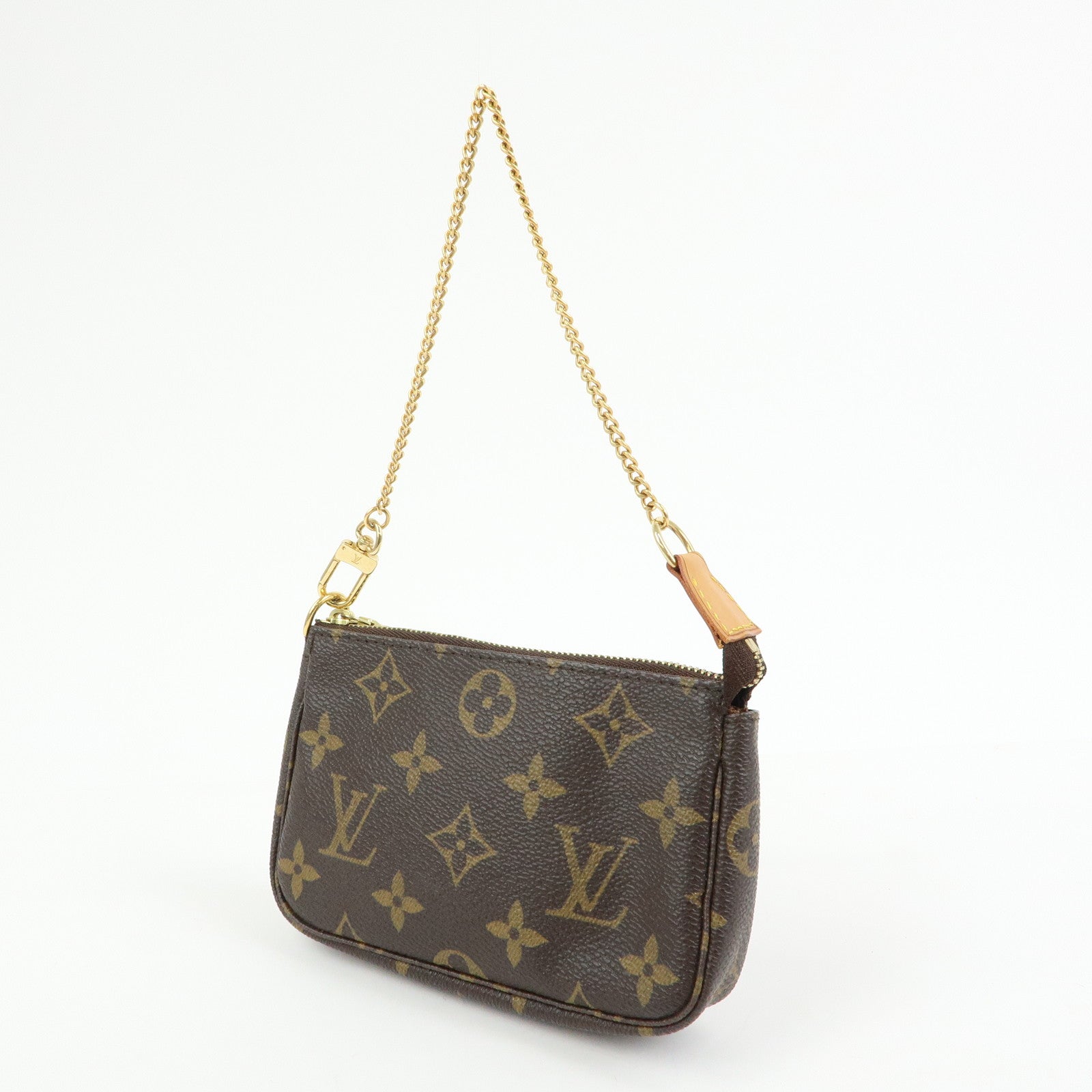 Louis Vuitton Monogram Mini Pochette Accessoires Hand Bag M58009