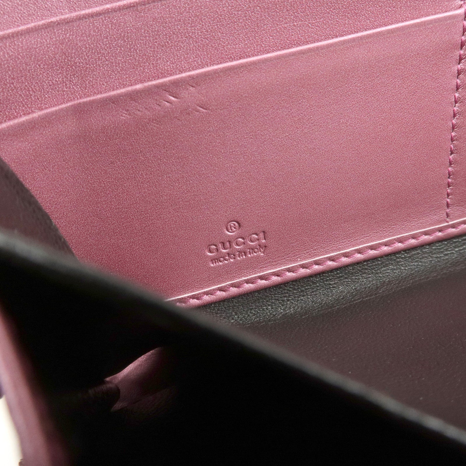 GUCCI Lovely Heart Guccissima Leather Round Zippy Long Wallet 278566