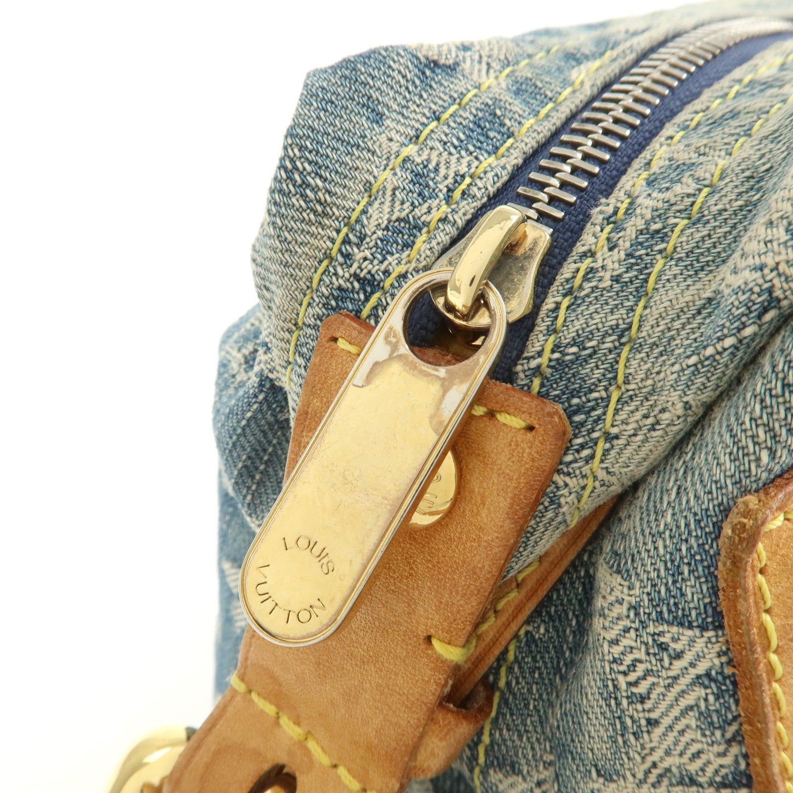 Louis Vuitton Monogram Denim Baggy PM 2Way Bag Shoulder Bag M95049