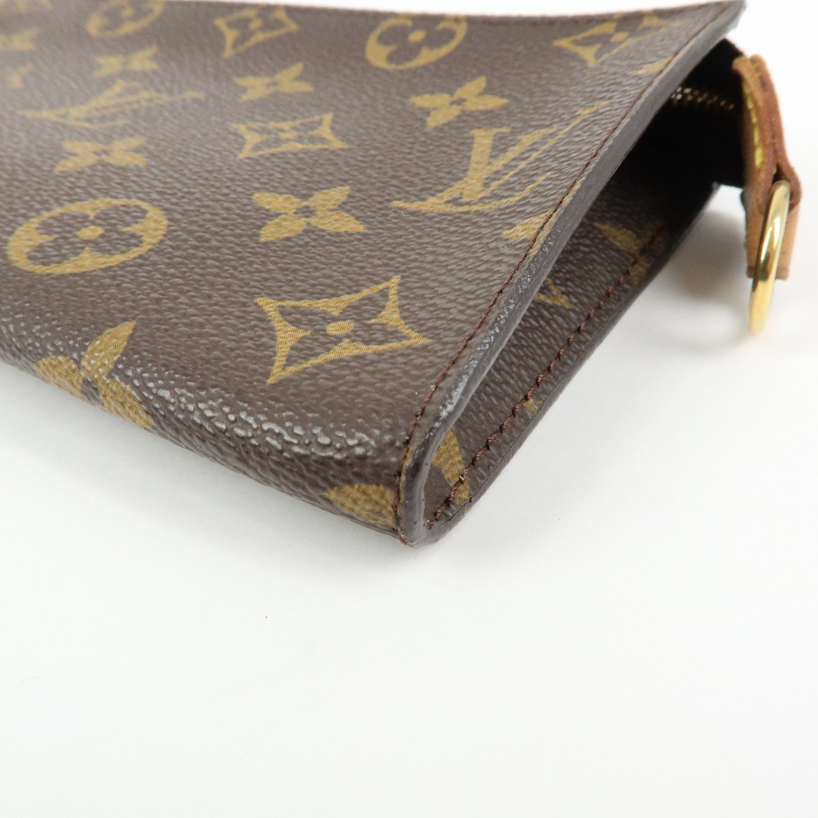 Louis Vuitton Monogram Canvas Pouch for Baguette GM Brown