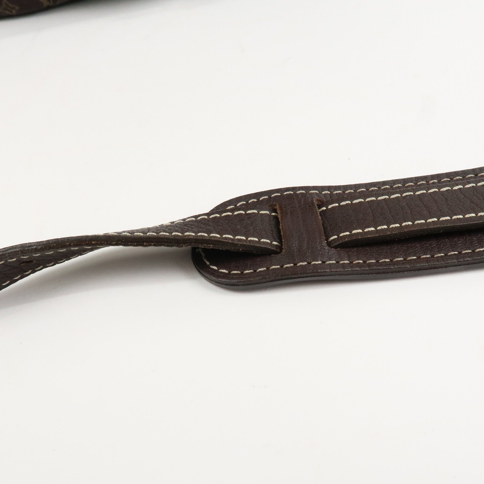 Louis Vuitton Monogram Mini Lin Saumur 30 Shoulder Bag Brown M95227 Used