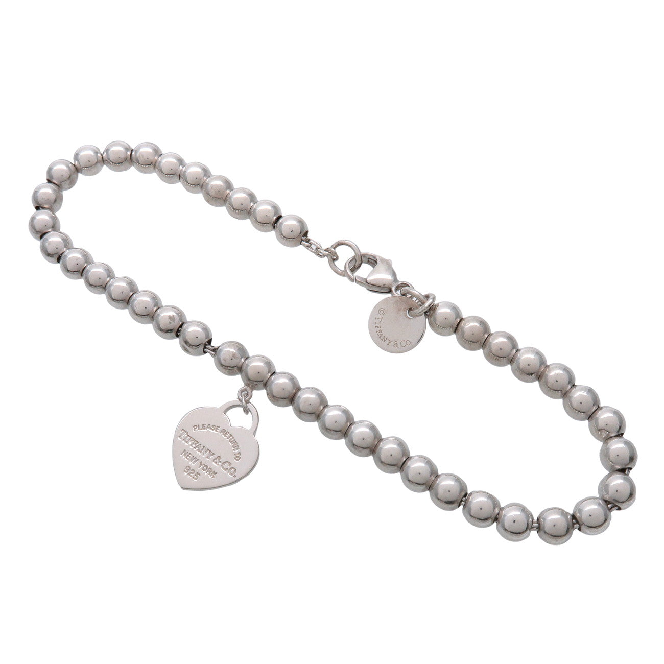 Tiffany & Co Return to Tiffany Mini Heart Tag Beads Bracelet SV925