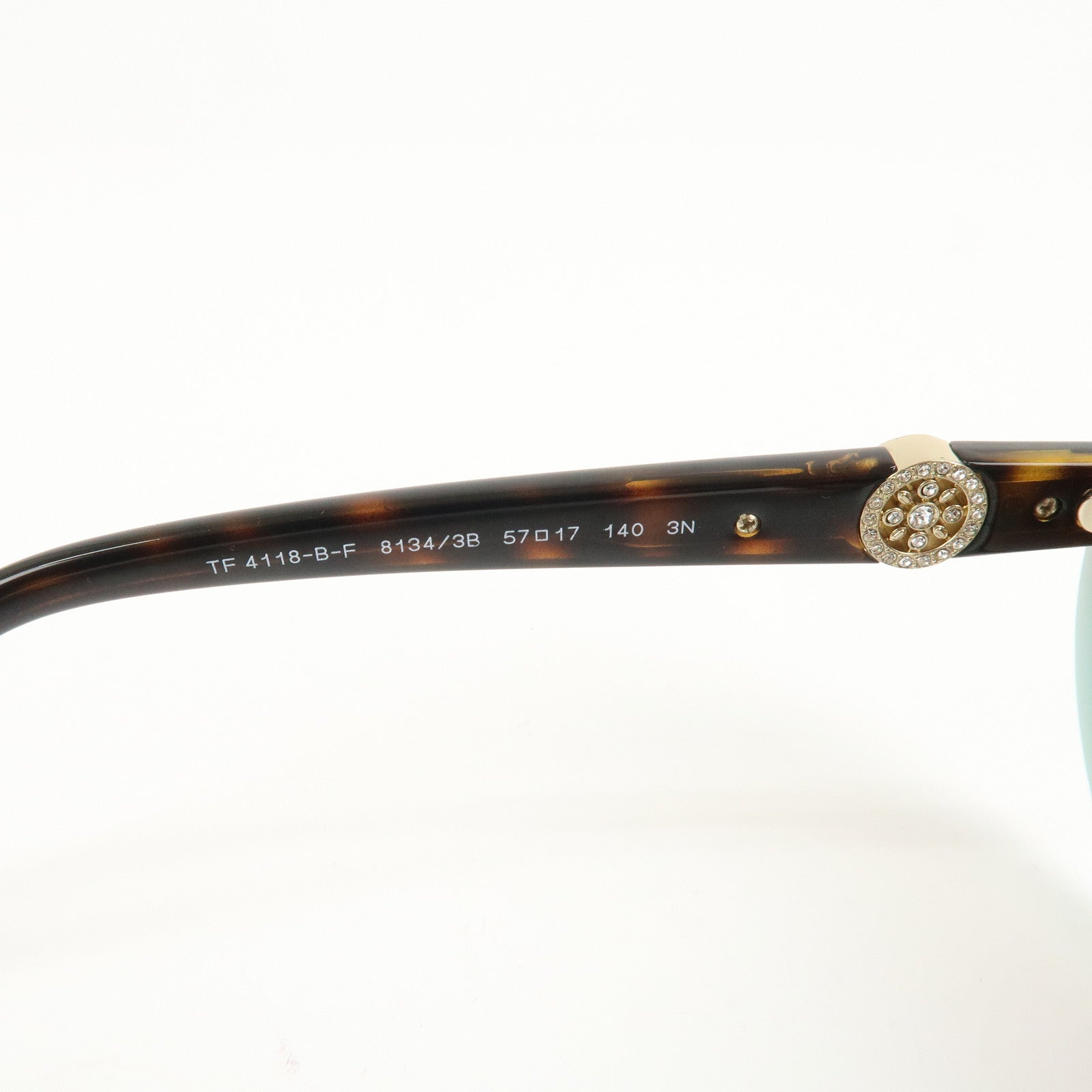 Tiffany&Co. Plastic Sunglasses 57□17 Brown TF 4118-B-F Used