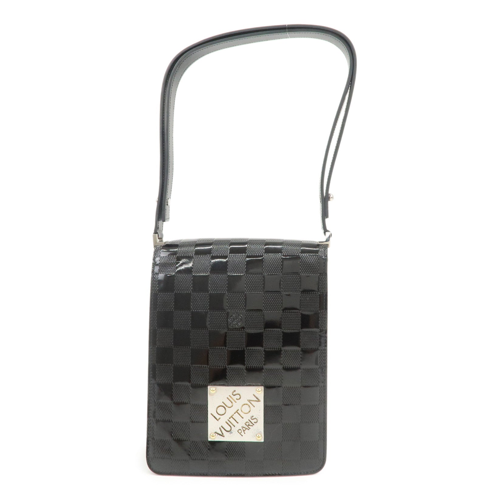 Louis Vuitton Damier Vernis Club Shoulder Bag Noir M92127