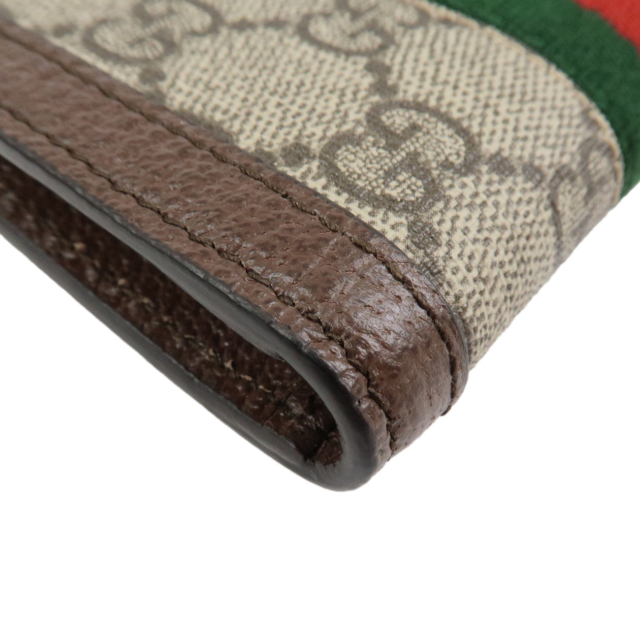 GUCCI Ophidia GG Supreme Leather Bi-fold Wallet Brown 699353