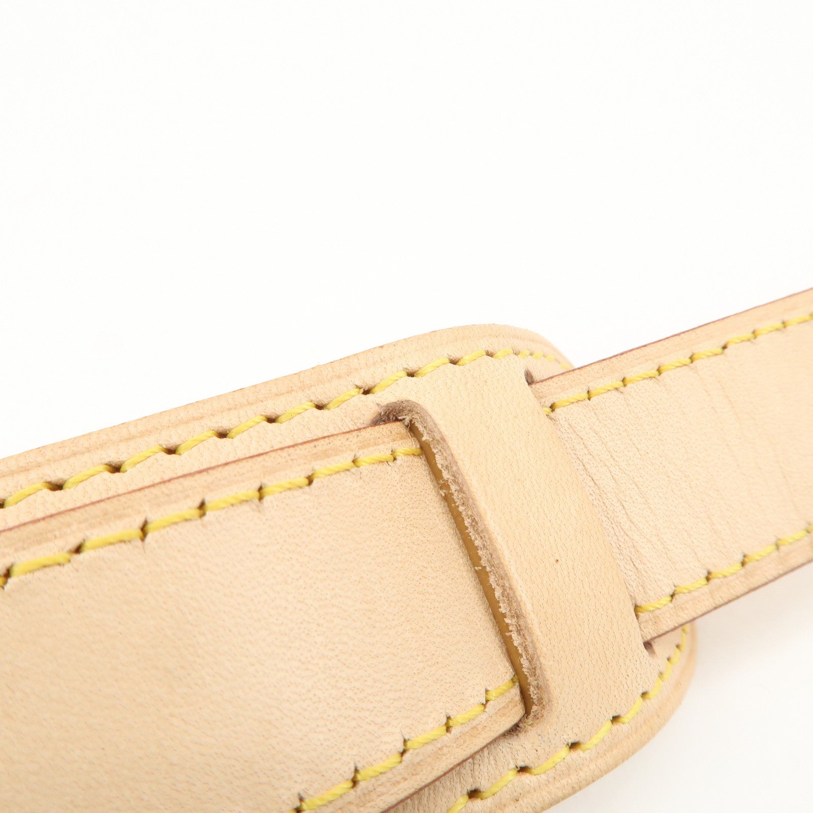 Louis Vuitton Nume Leather Shoulder Strap for Kee All 120cm Natural Used
