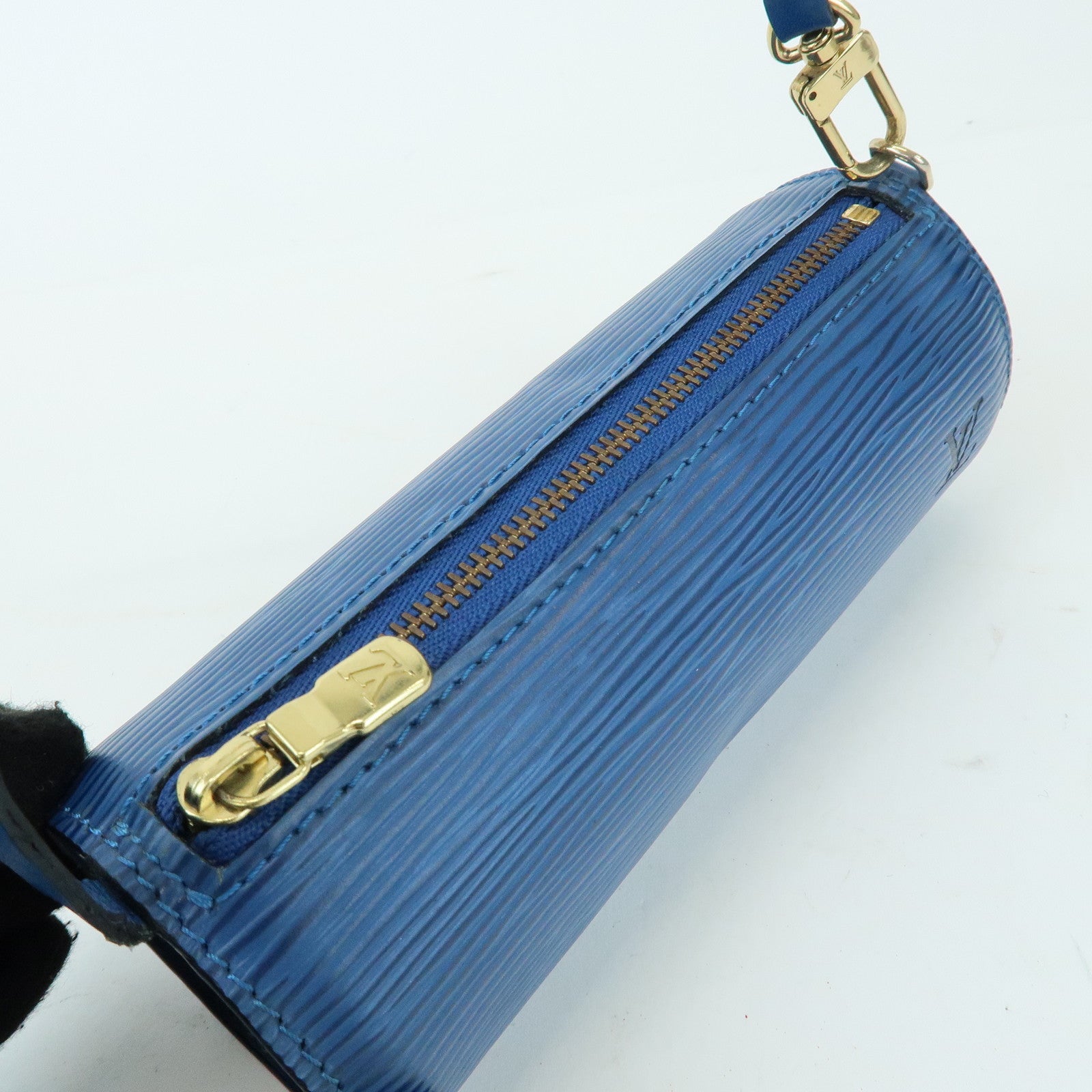 Louis Vuitton Epi Soufflot Shoulder Bag & Pouch Toledo Blue M52225　