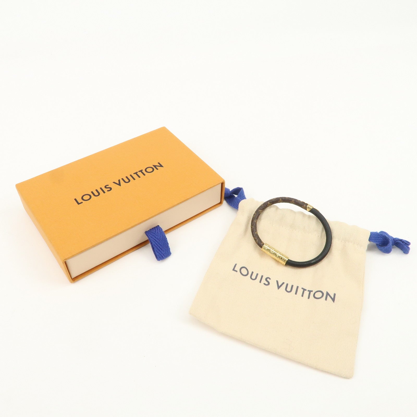 Louis Vuitton Monogram Bracelet Daily Confidential Canvas #17 M8276F Used