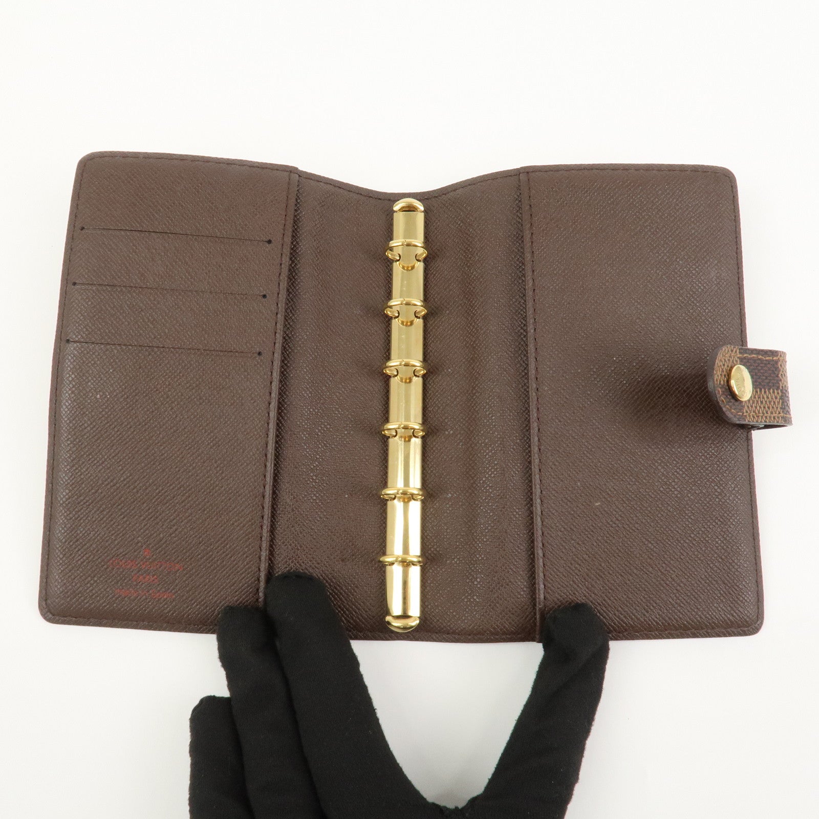 Louis Vuitton Damier Agenda PM Planner Cover Damier Ebene R20700