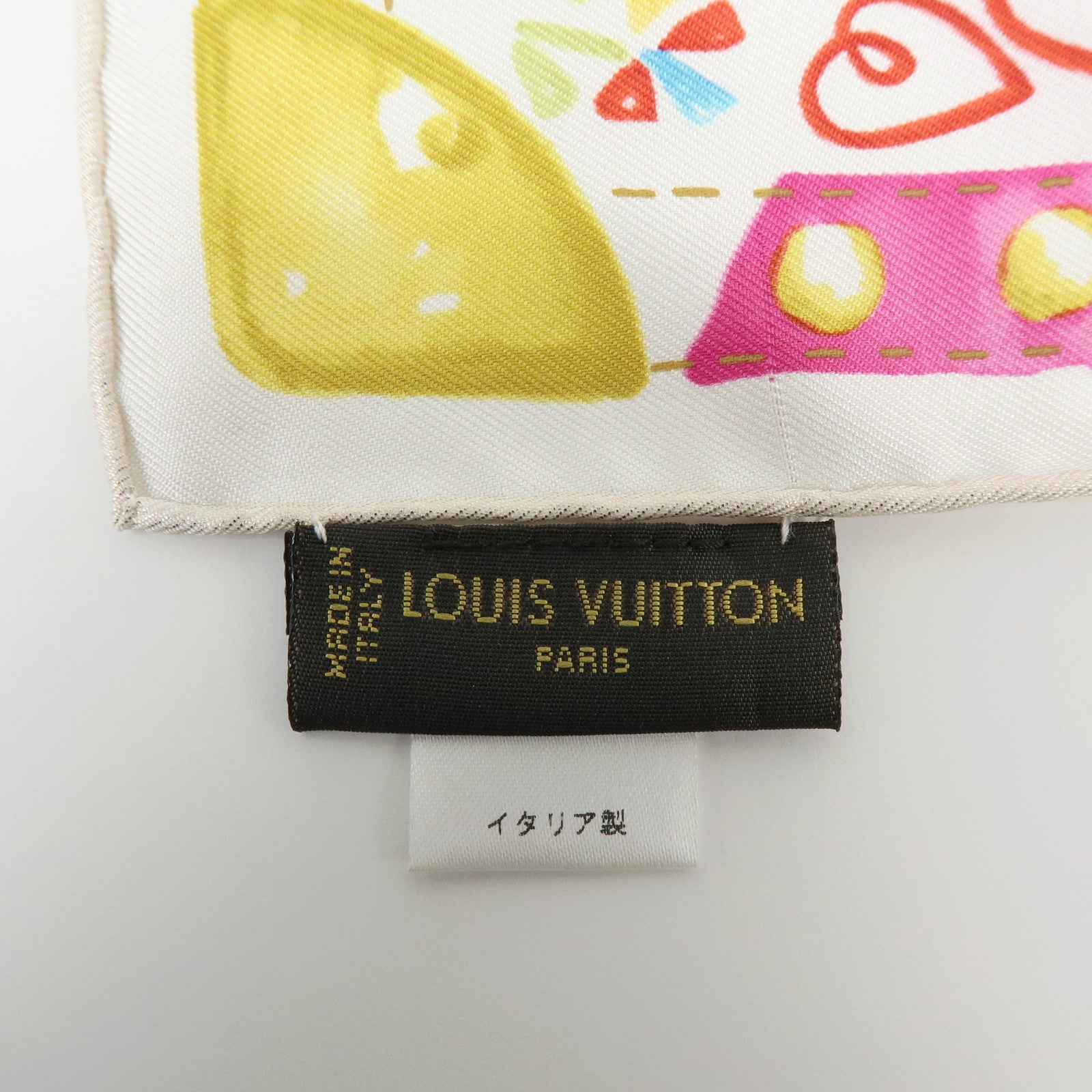 Louis Vuitton Silk 100% Scarf Voyage Autour De Ma Malle M72898