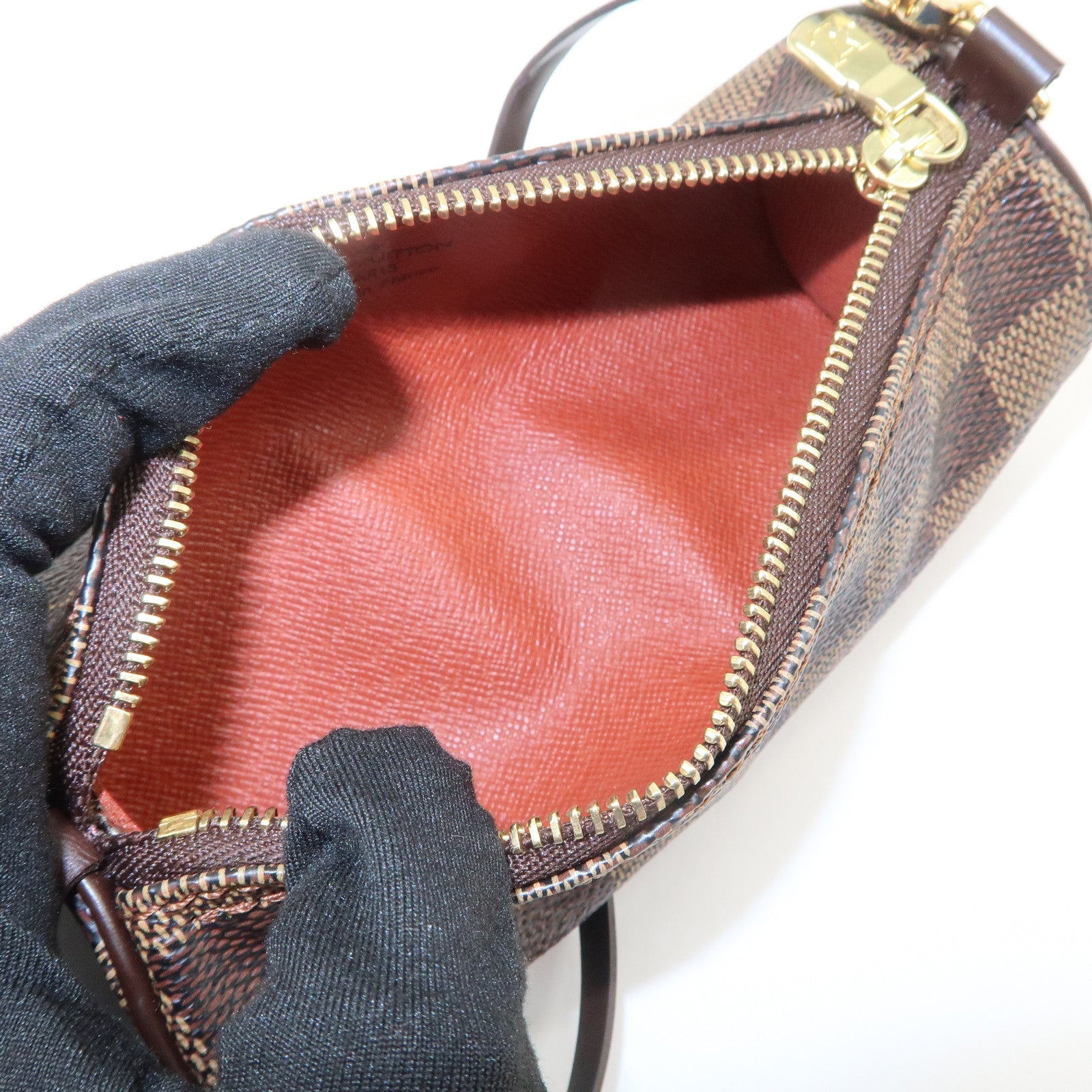 Louis Vuitton Damier Mini Pouch for Papillon Bag Damier Ebene