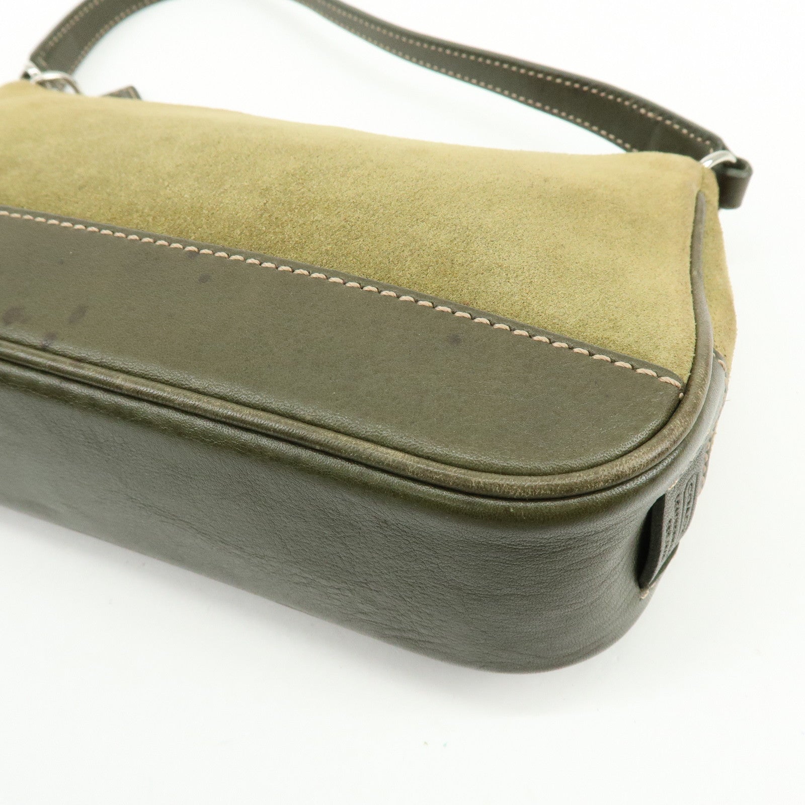 COACH Signature Set of 2 Canvas Leather Suede Shoulder Bag