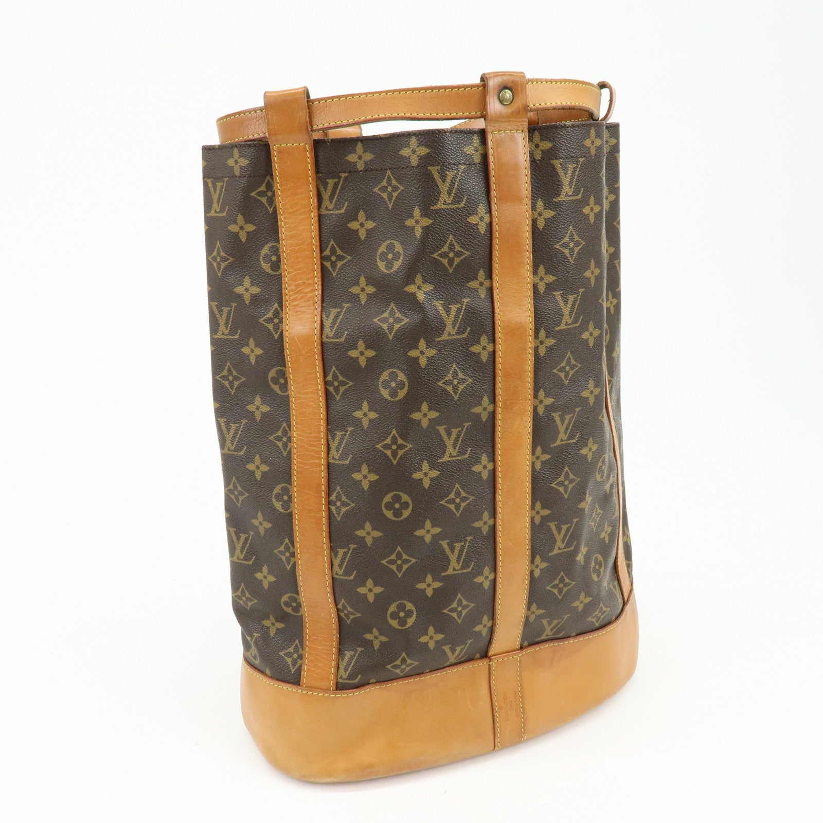 Louis Vuitton Monogram Randonnee GM Shoulder Bag Brown M42244