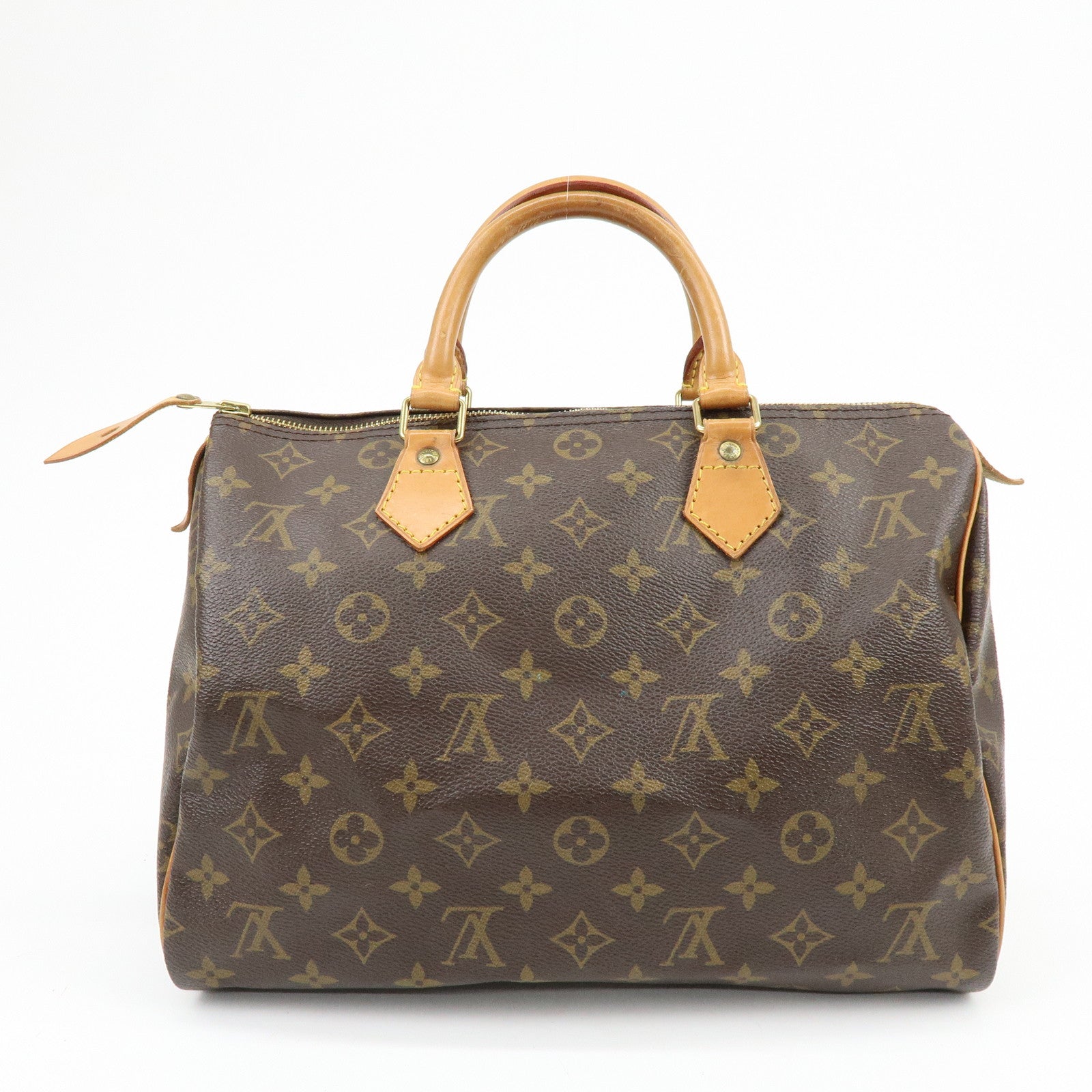 Louis Vuitton Monogram Speedy 30 Boston Bag Hand Bag Brown M41526