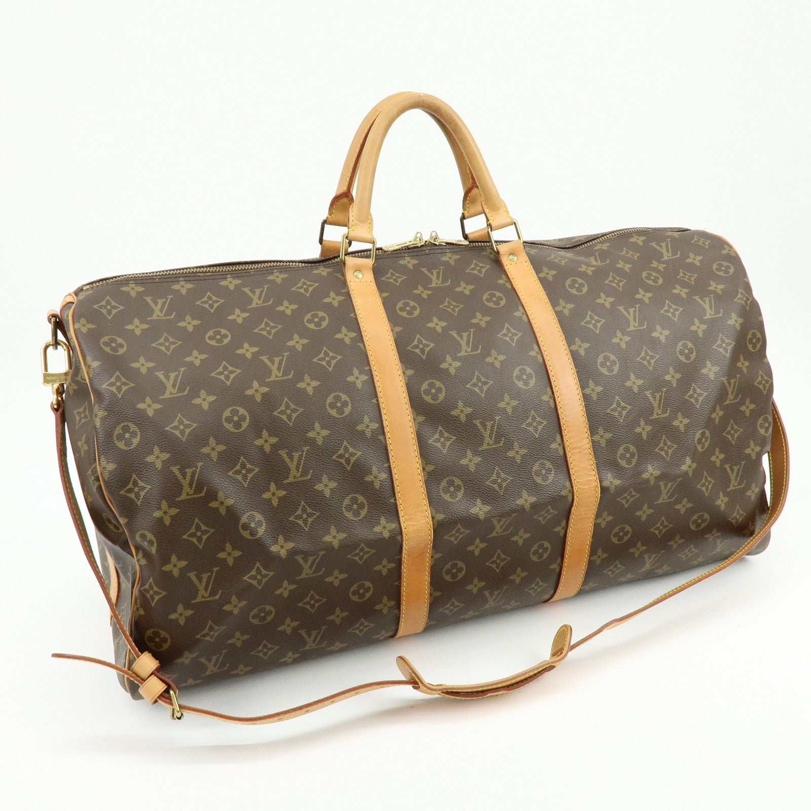 Louis Vuitton Monogram Keep All Bandouliere 60 Boston Bag M41412
