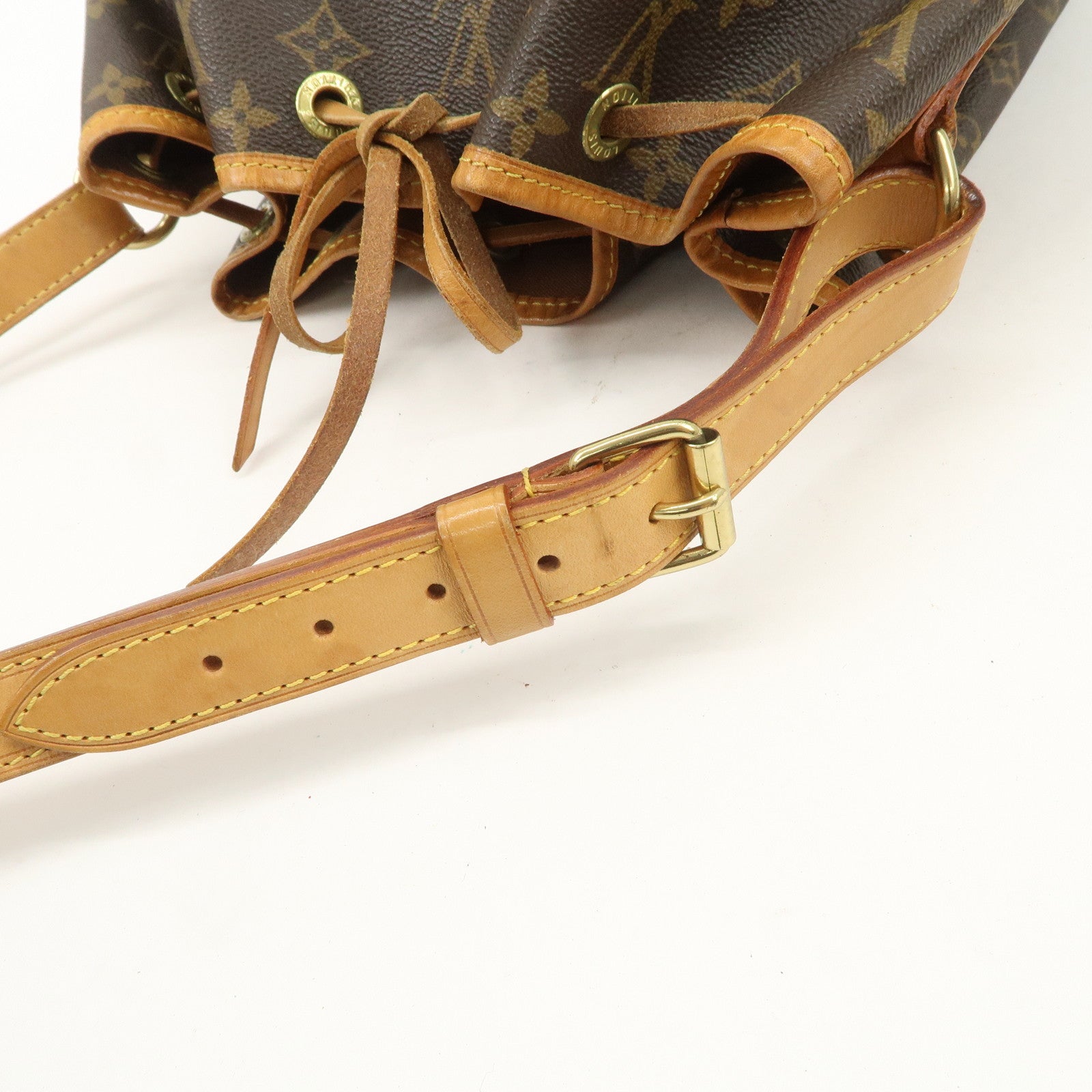 Louis Vuitton Monogram Canvas Petit Noe Shoulder Bag Brown M42226