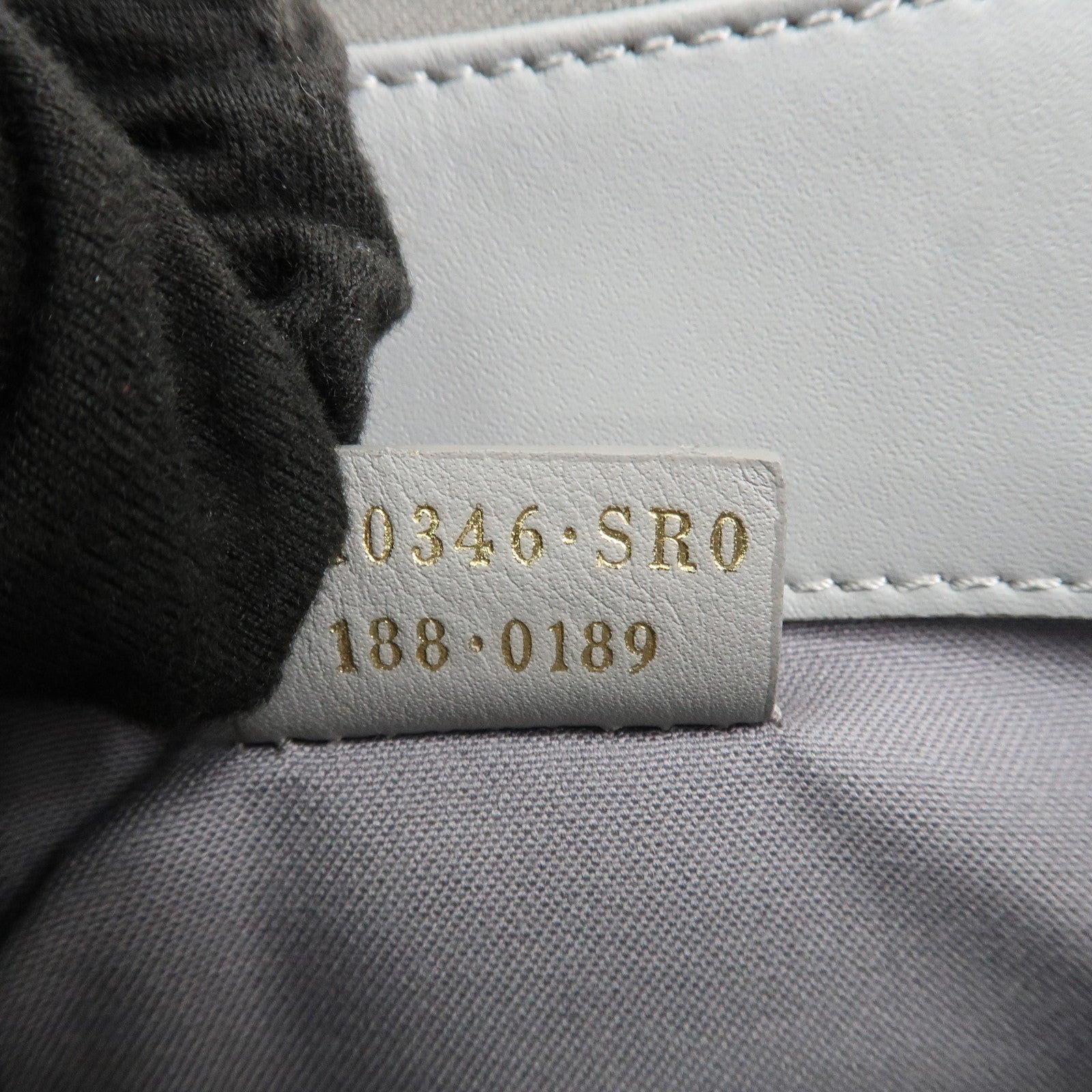 FENDI Leather Studs Shoulder Bag Hand Bag Grey 8M0346