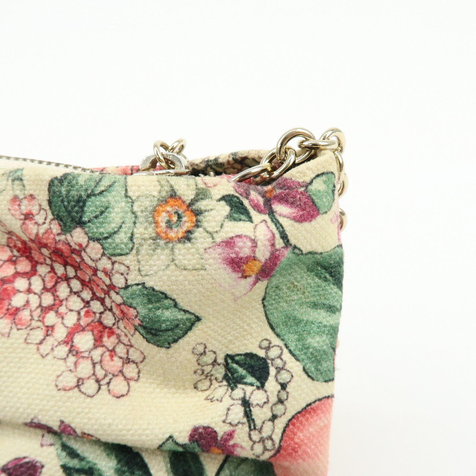 VALENTINO RED Valentino Canvas Ribbon Flower Chain Shoulder Bag