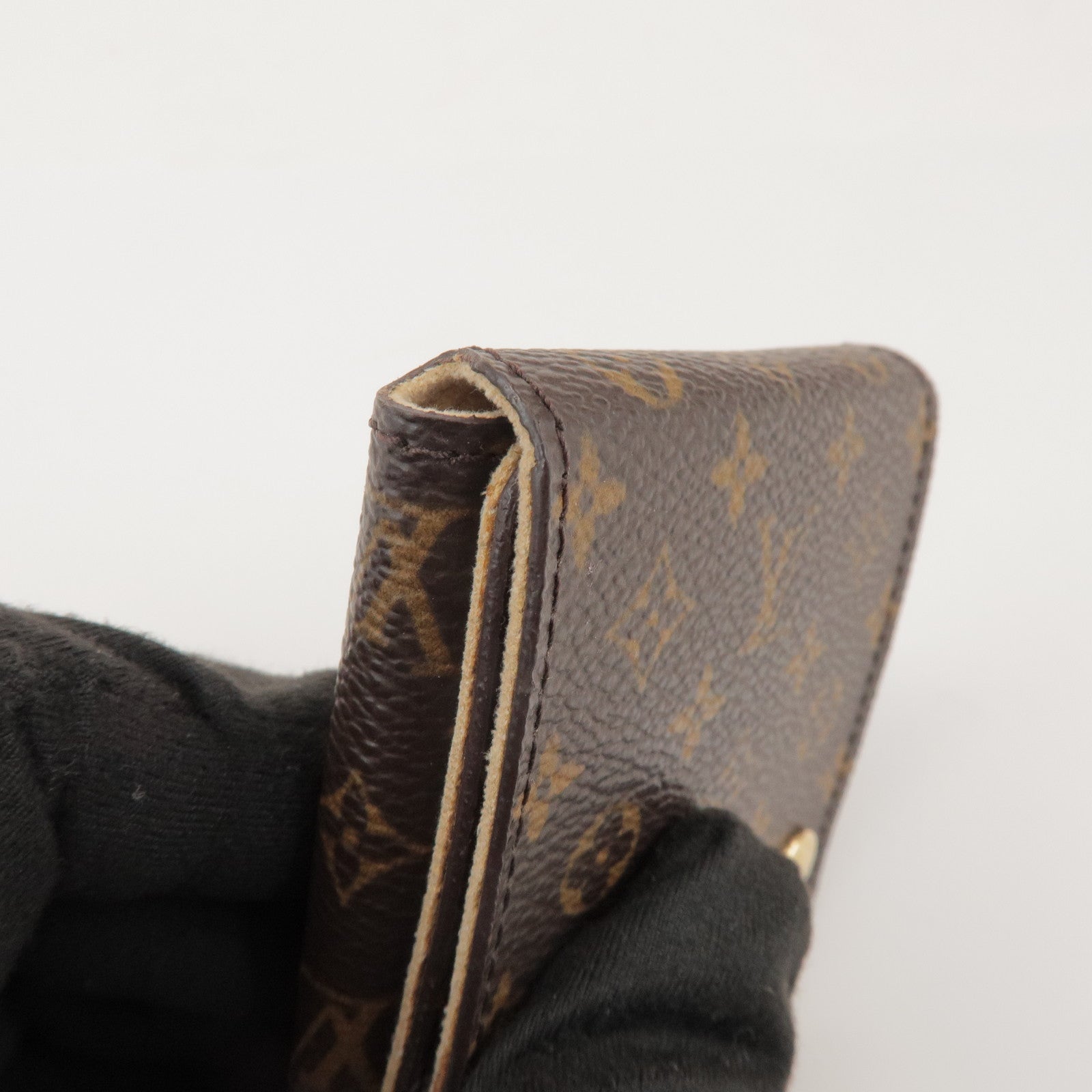 Louis Vuitton Monogram Set of 2 Necklace Case Jewelry Case Brown