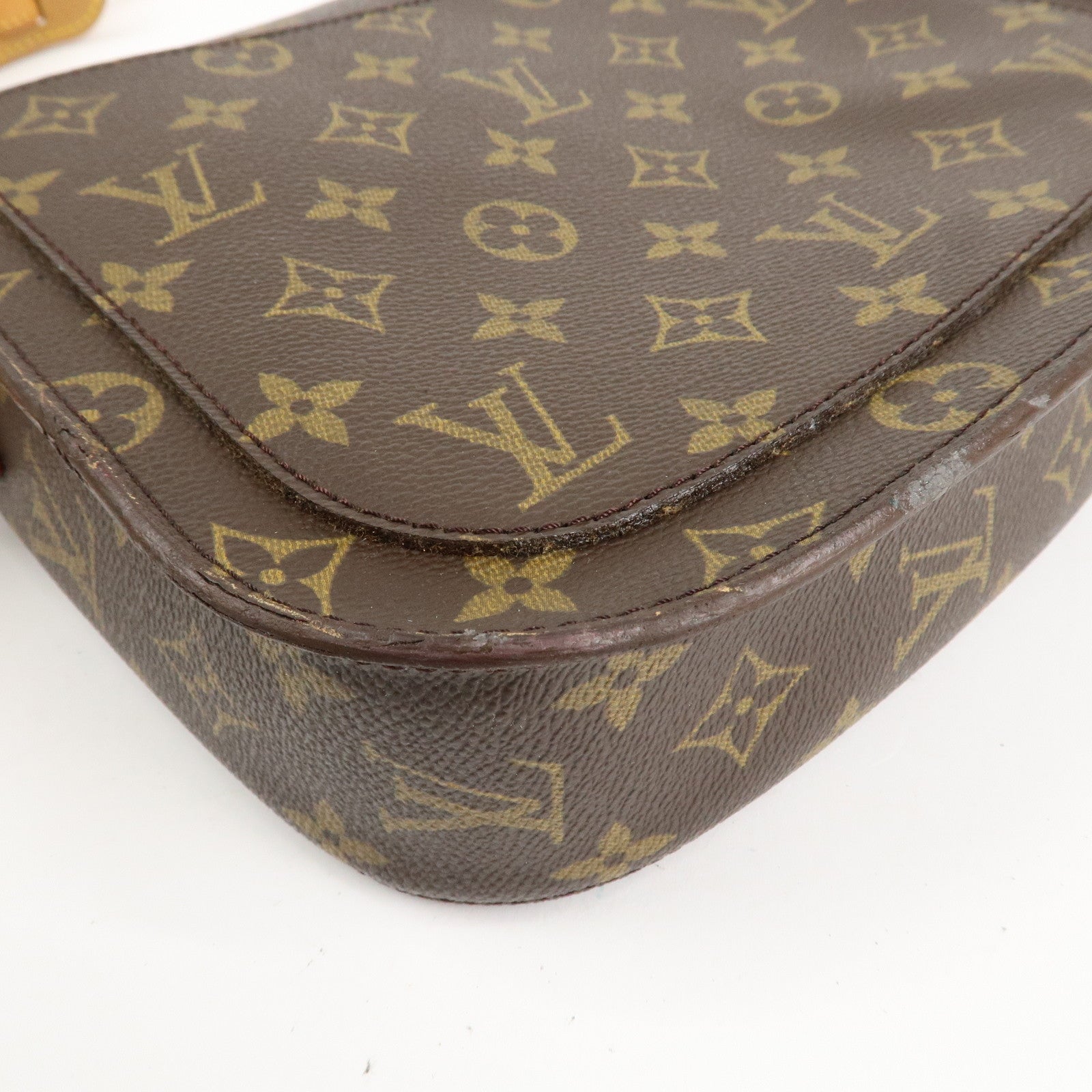 Louis Vuitton Monogram Saint Cloud GM Shoulder Bag Brown M51242 Used