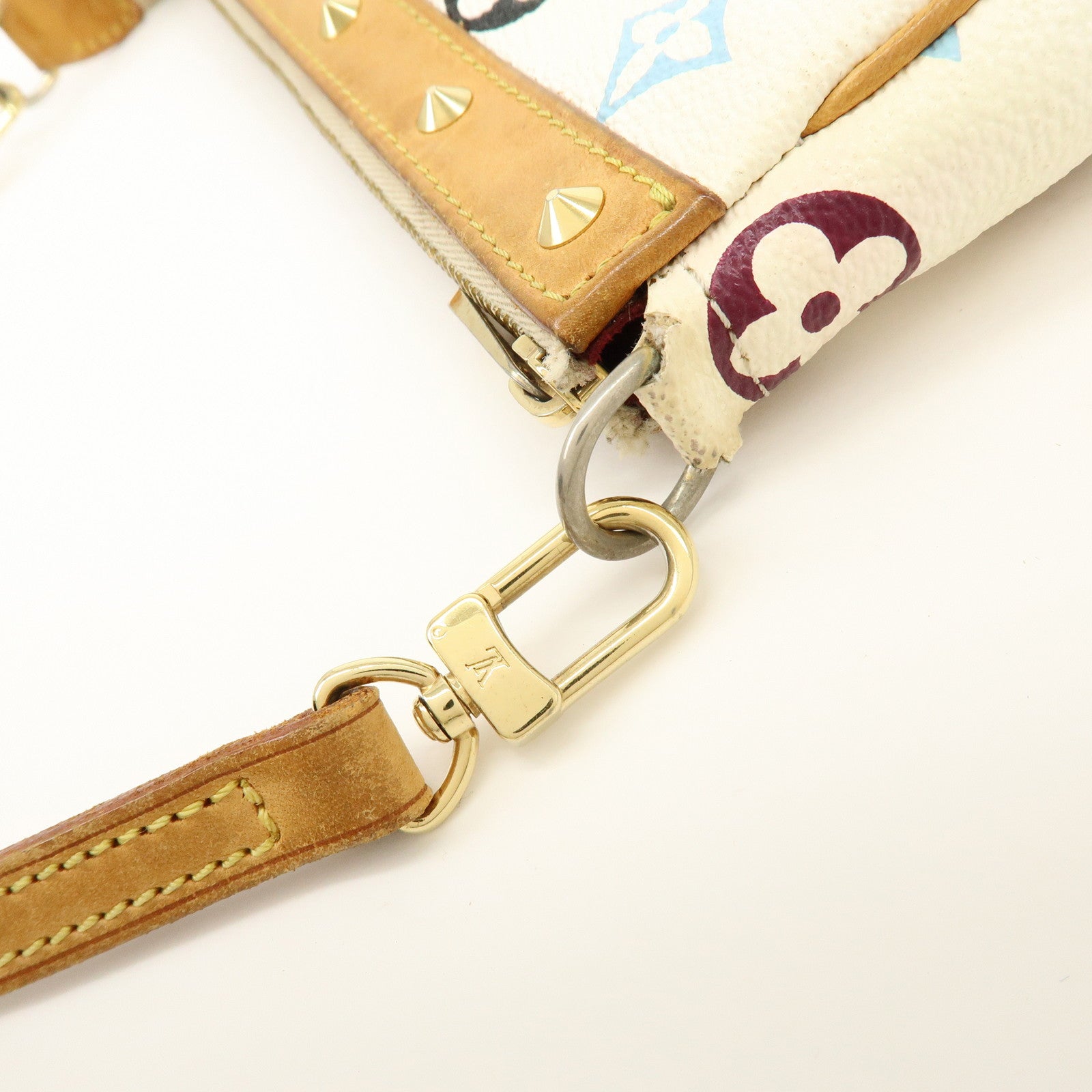 Louis Vuitton Monogram Multicolor Pochette Accessoires Blanc M92649