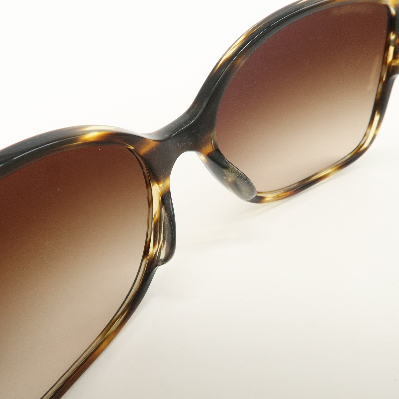 CHANEL COCO Mark Metal Plastic Sunglasses c.1498/S5 57□17 Brown
