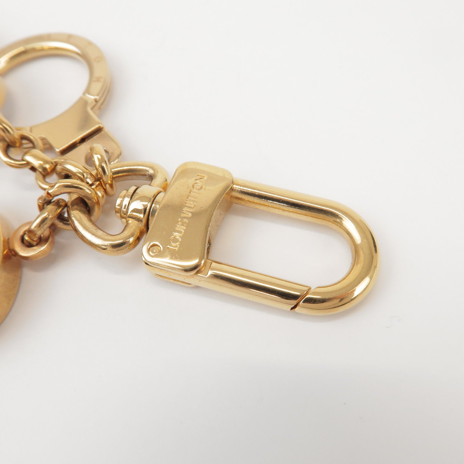 Louis Vuitton Porte Cles Confidence Bag Charm Key Chain Gold M65088