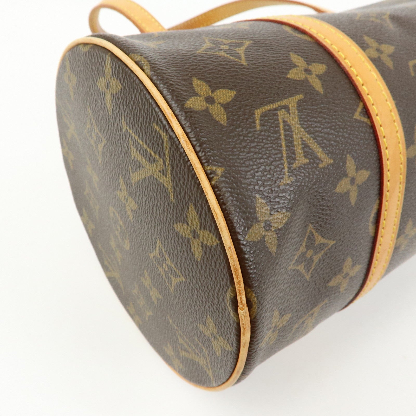 Louis Vuitton Monogram Papillon 30 Hand Bag Brown M51385