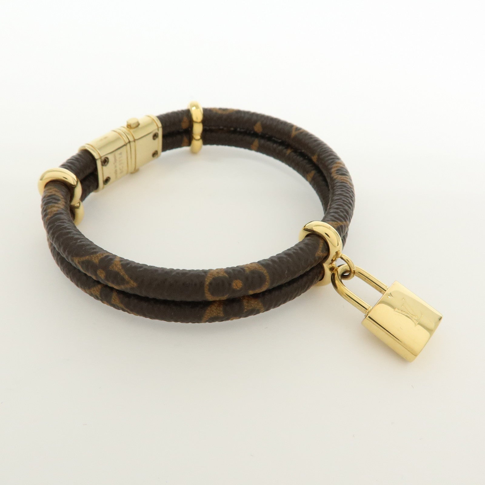 Louis Vuitton Monogram Keep It Twice Bracelet Brown M6640